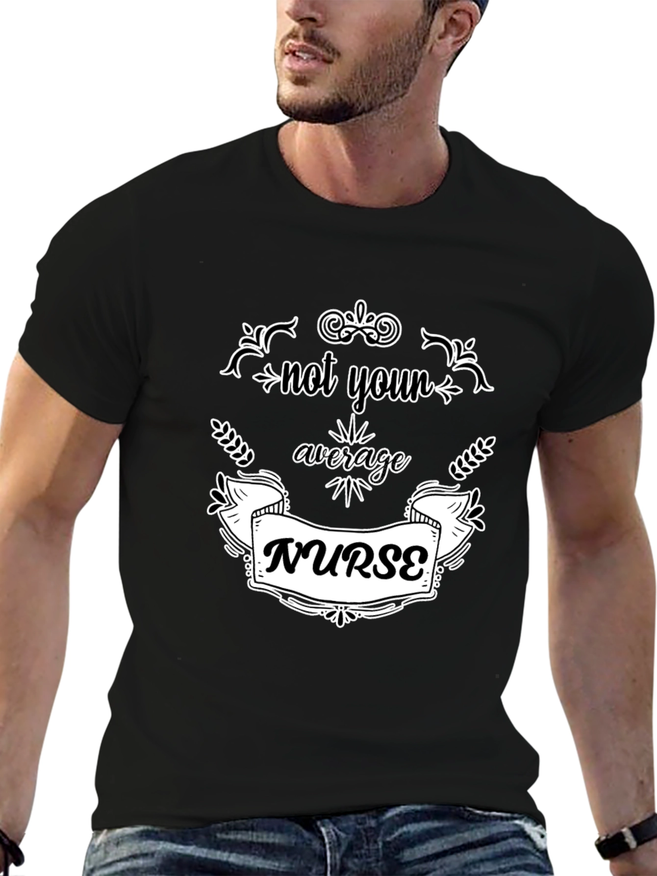 Not Your Average Nurse - Black T-Shirt