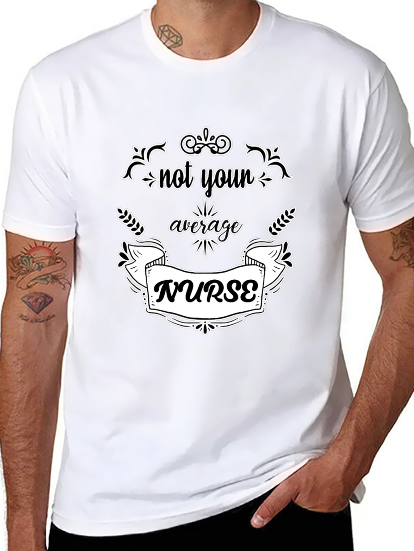 Not Your Average Nurse - Black T-Shirt