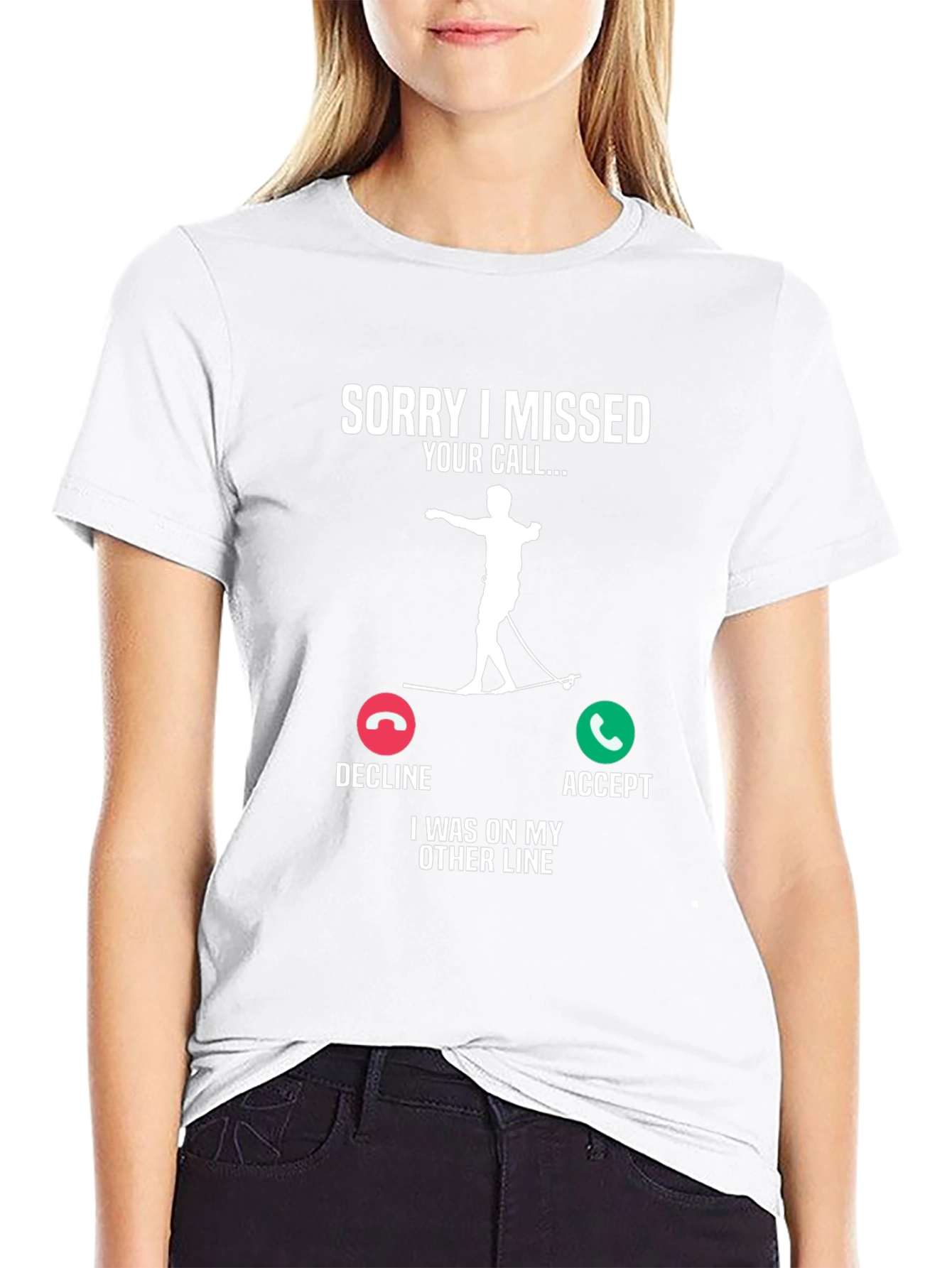 Sorry Missed Call Water Skiing T-Shirt