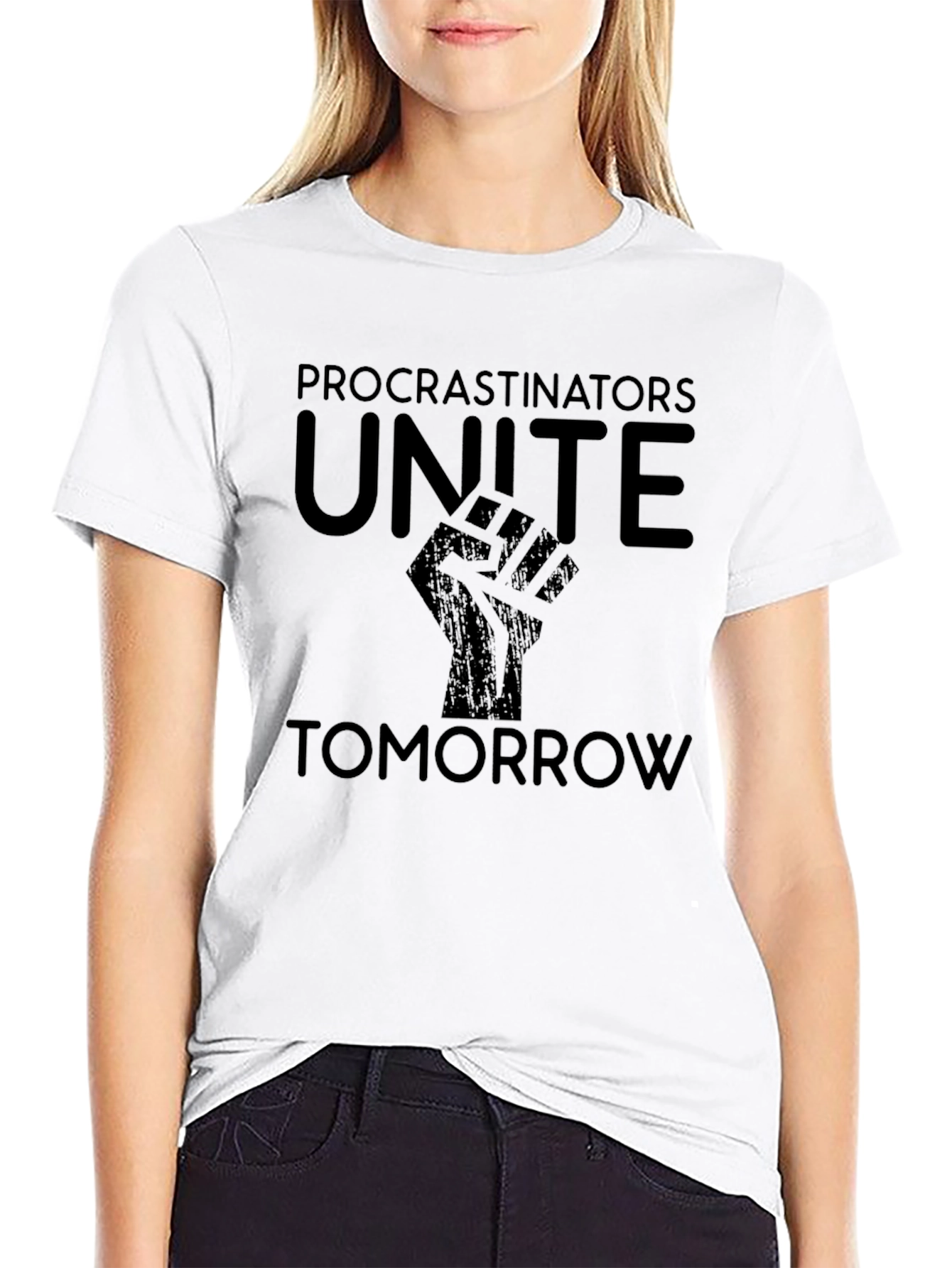 Procrastinators Unite Tomorrow Graphic Tee