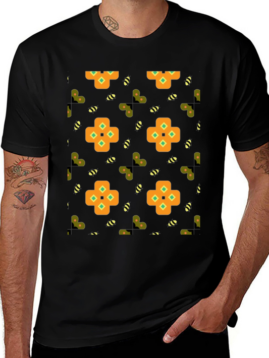 Patterned Graphic Print Tee
