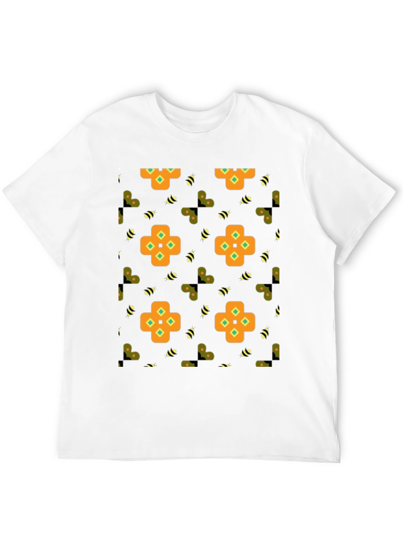 Patterned Graphic Print Tee