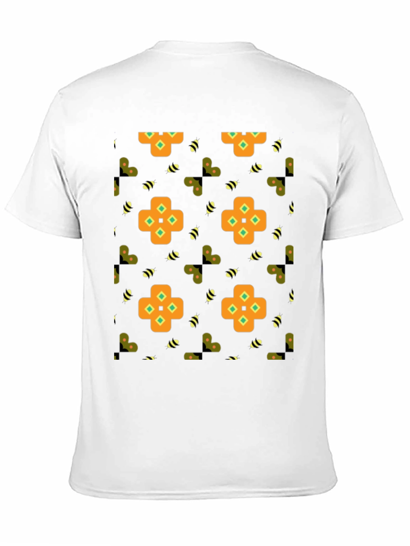 Patterned Graphic Print Tee