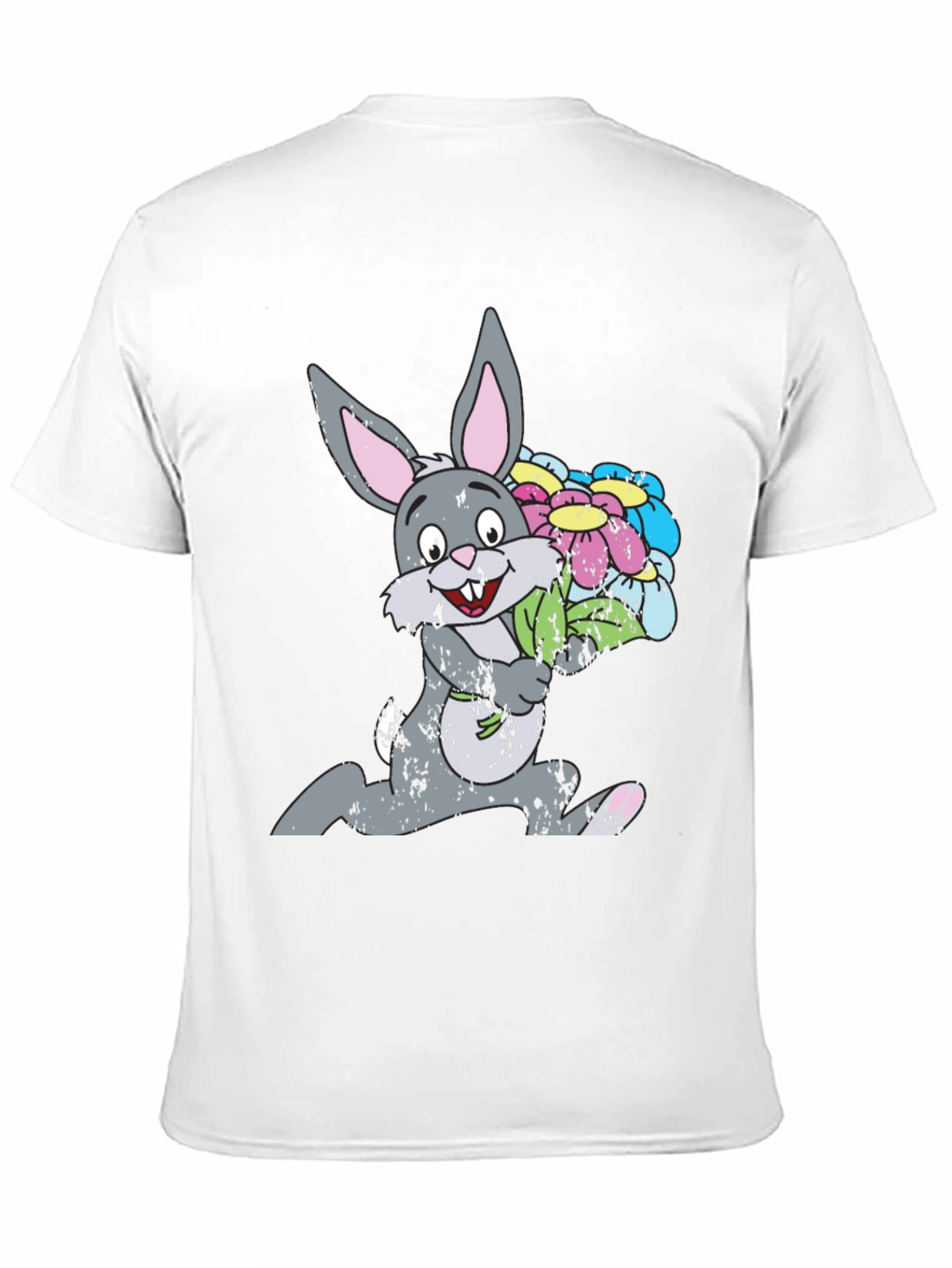 Bunny with Flowers Graphic Tee