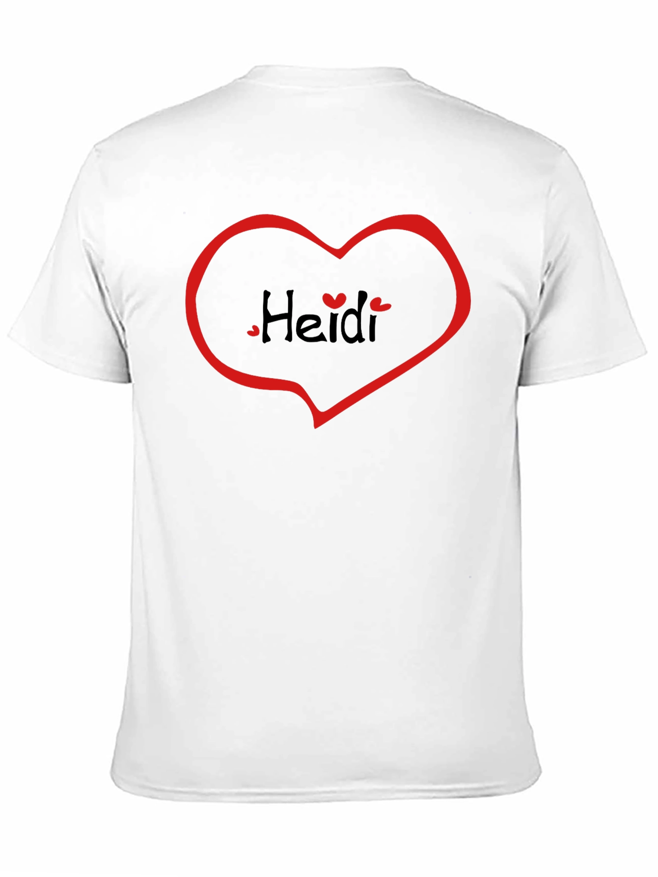 Heidi Heart Tee - Black Casual T-Shirt