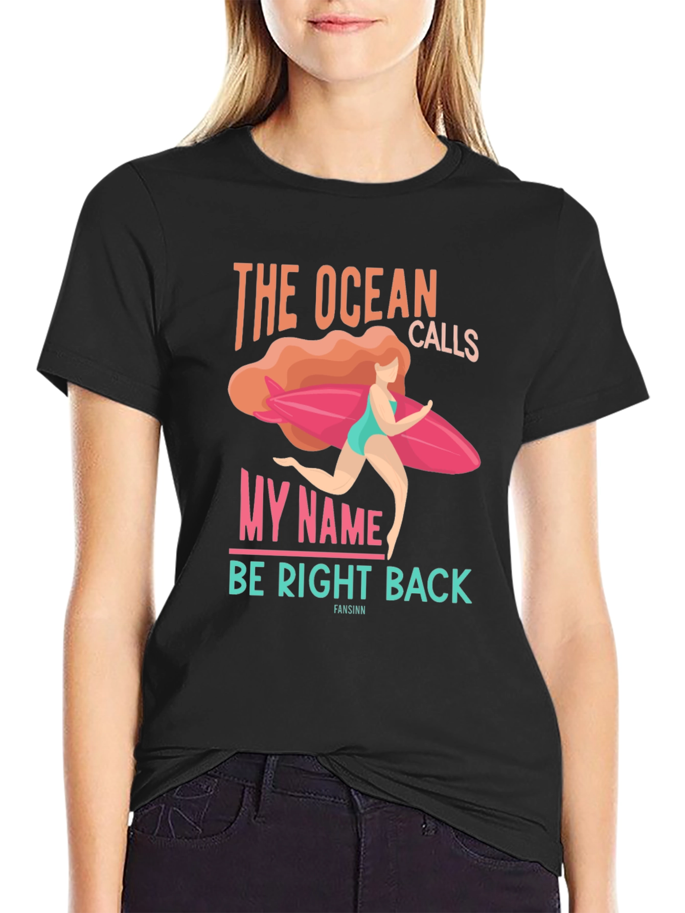 Ocean Calls Graphic T-Shirt - Black