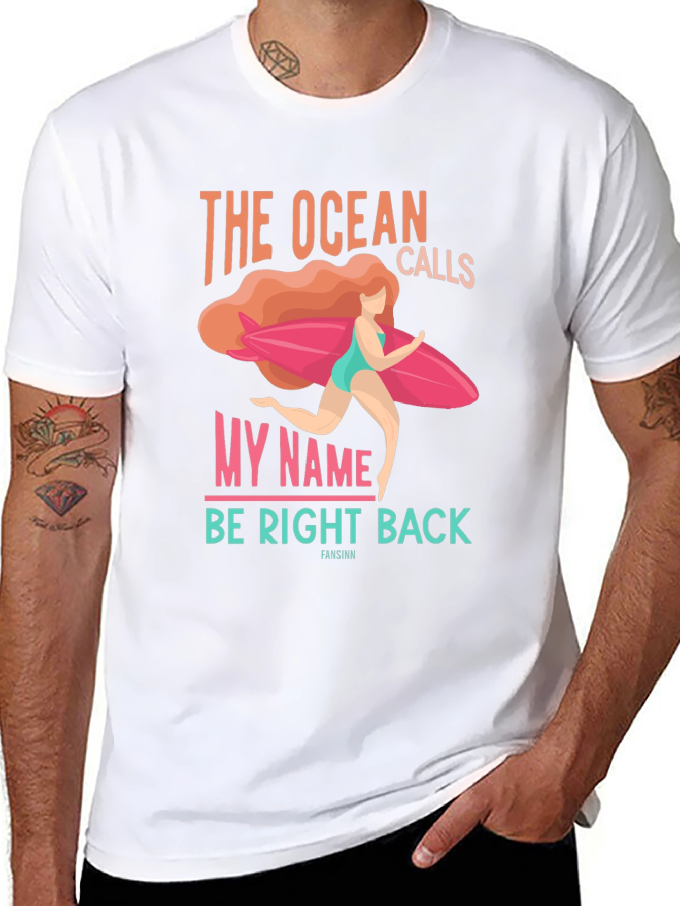 Ocean Calls Graphic T-Shirt - Black