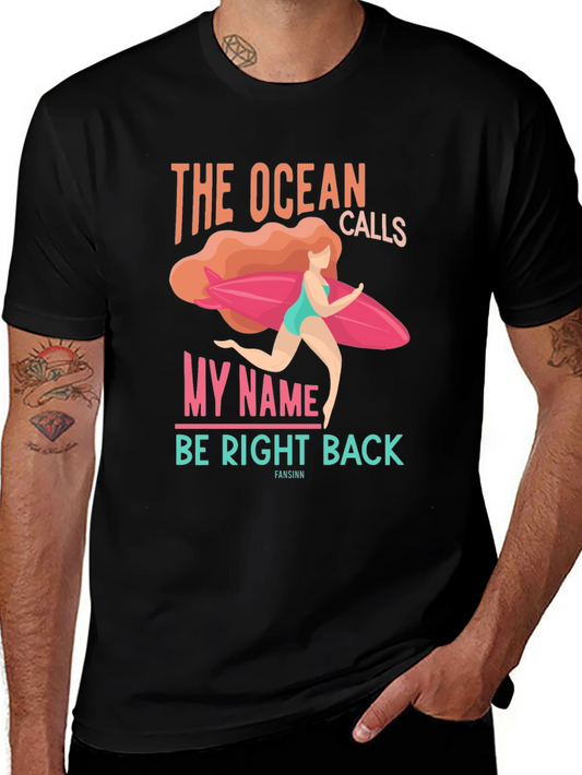 Ocean Calls Graphic T-Shirt - Black
