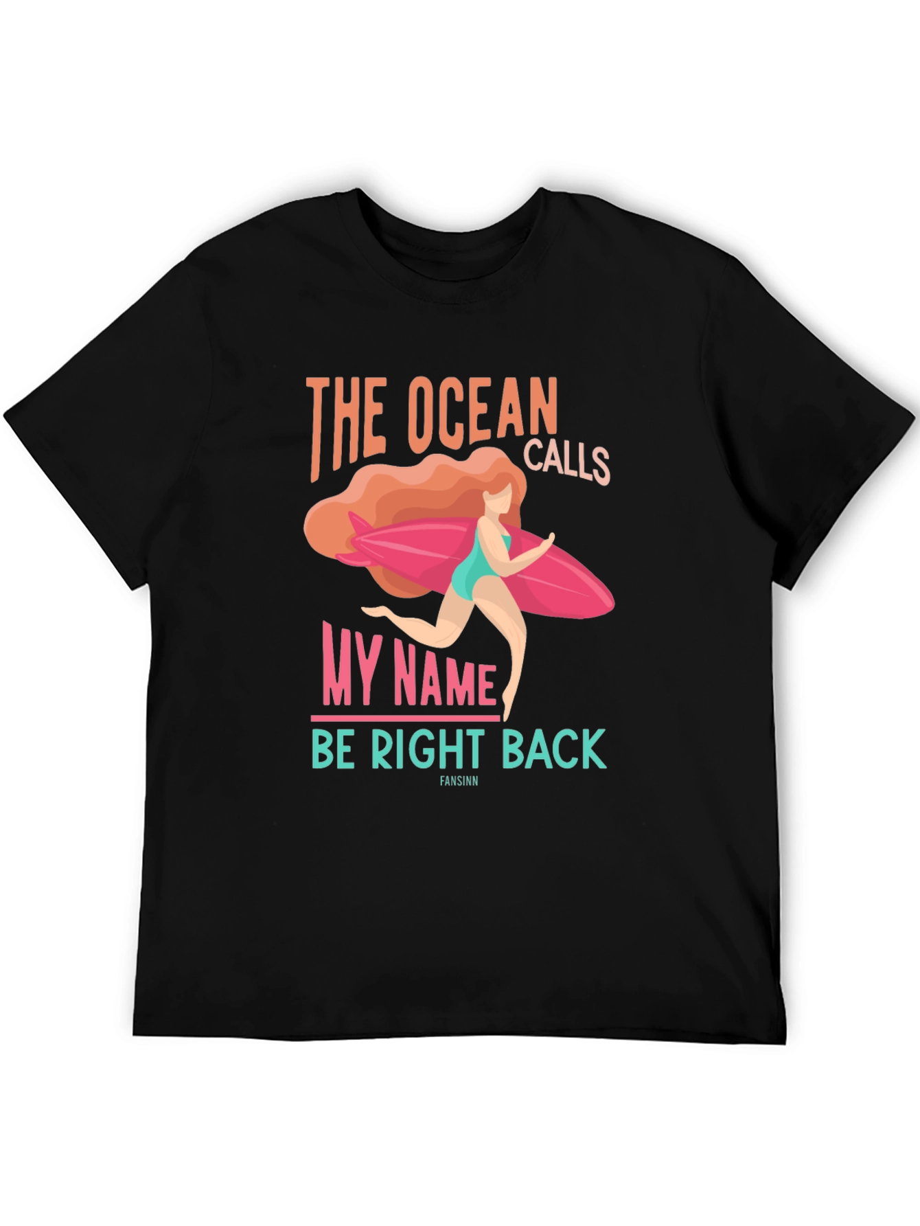 Ocean Calls Graphic T-Shirt - Black