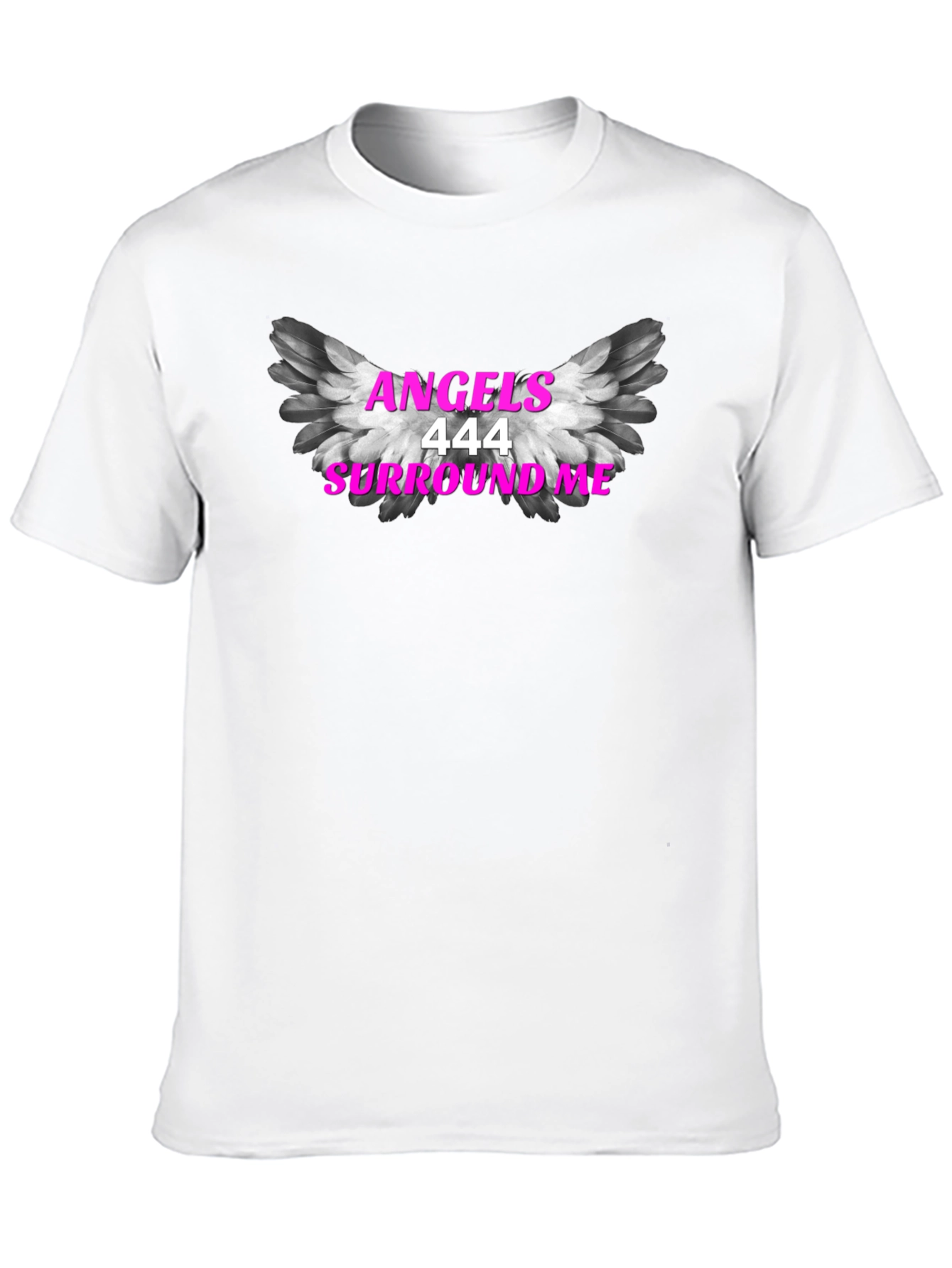 Angels 444 Surround Me Black T-Shirt