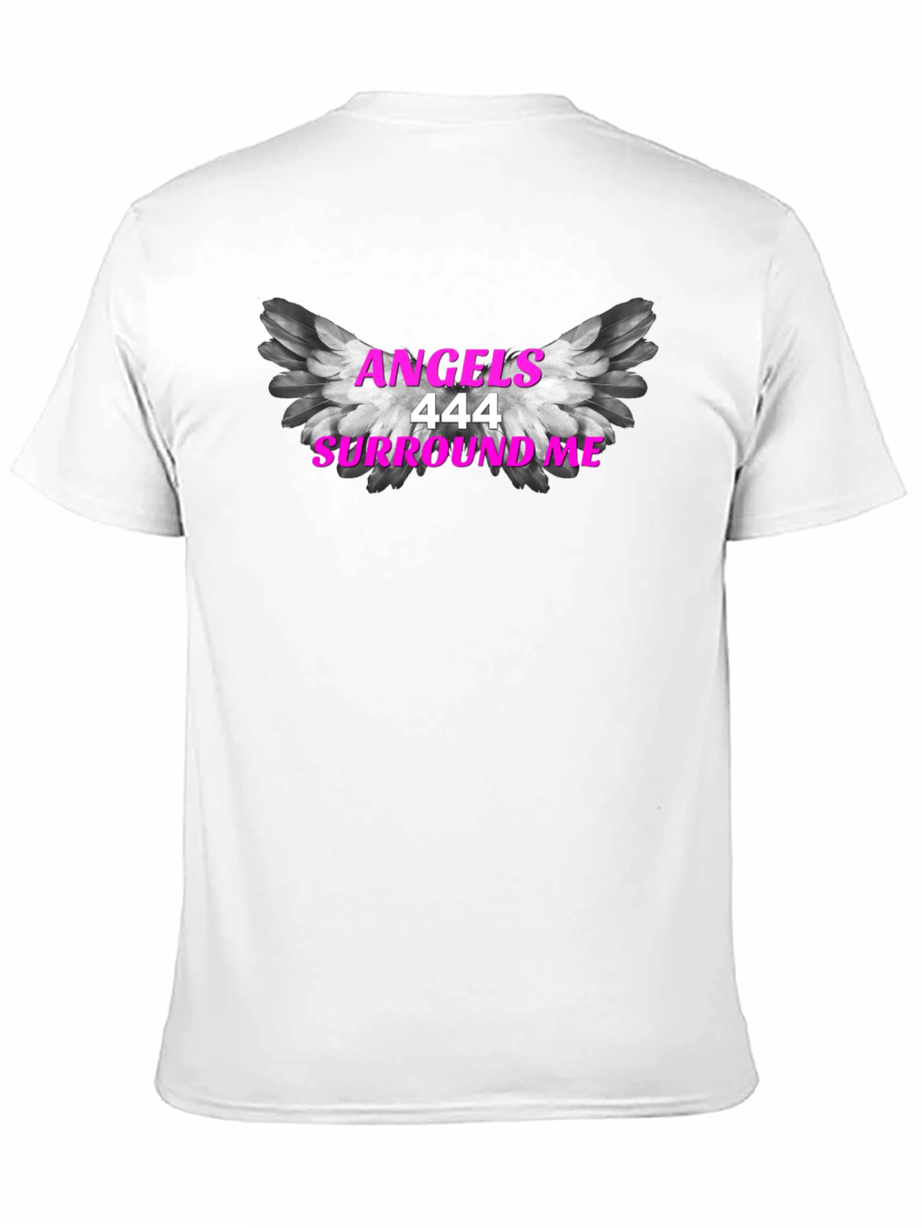 Angels 444 Surround Me Black T-Shirt