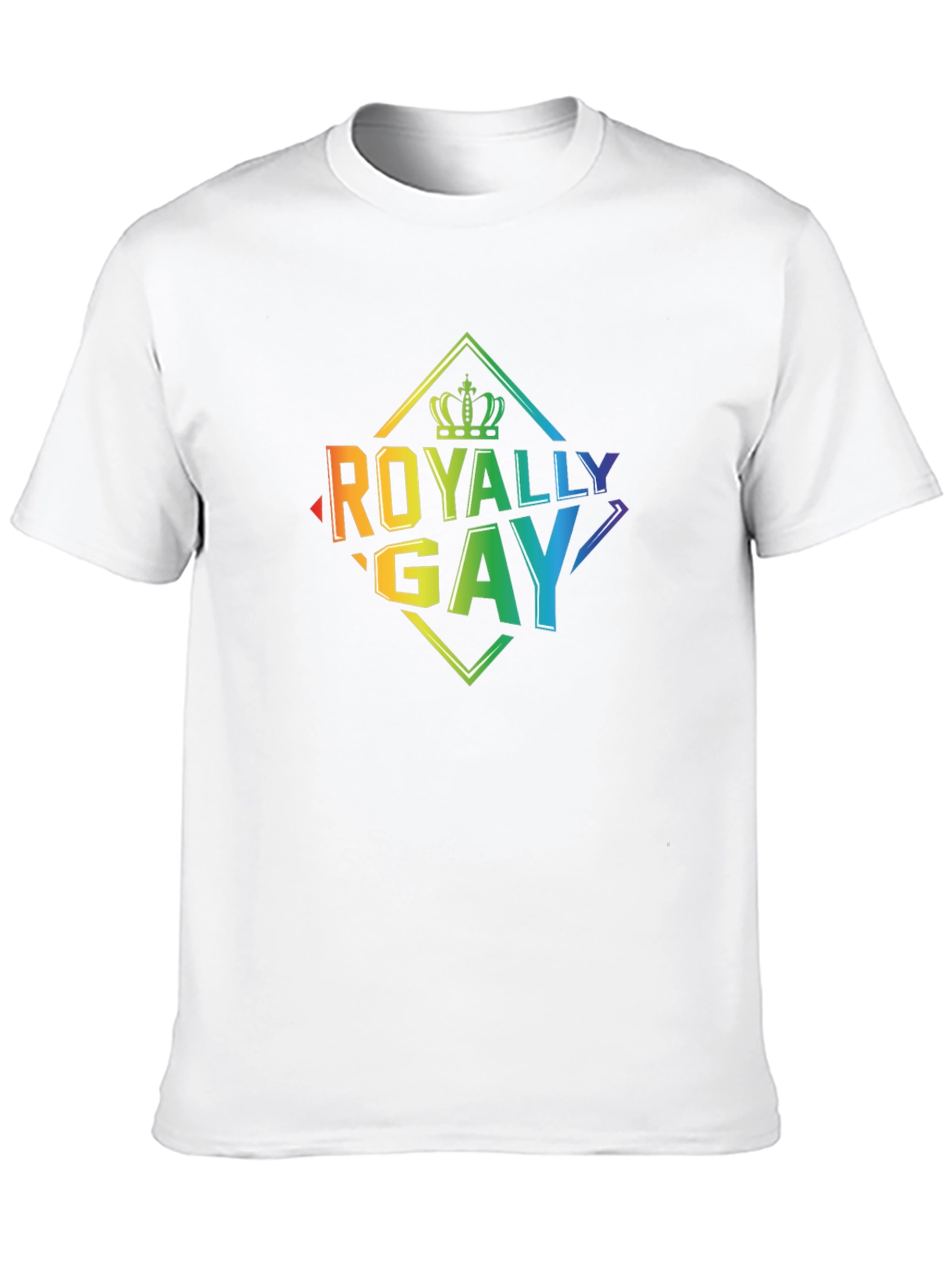 Royally Gay Pride T-Shirt - Rainbow Graphic Tee