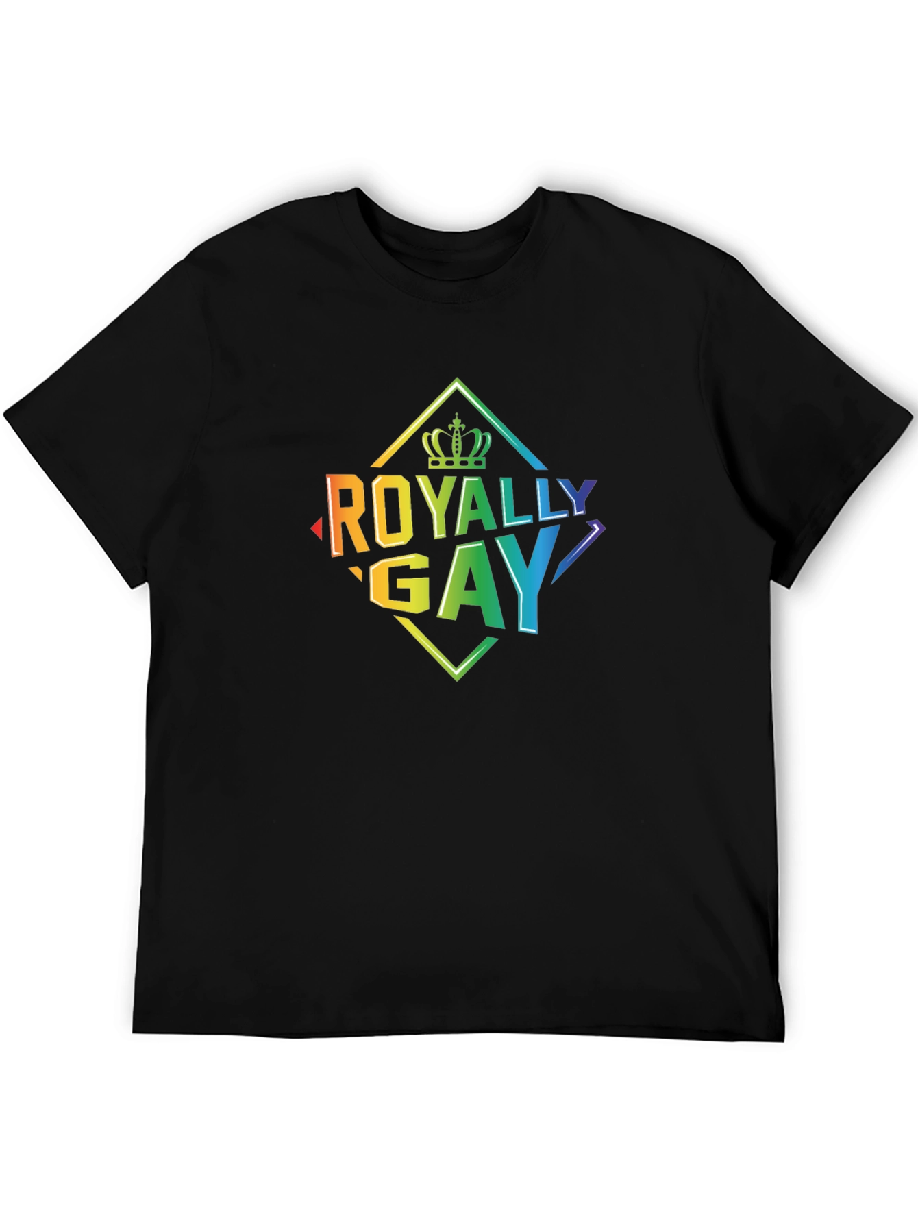Royally Gay Pride T-Shirt - Rainbow Graphic Tee