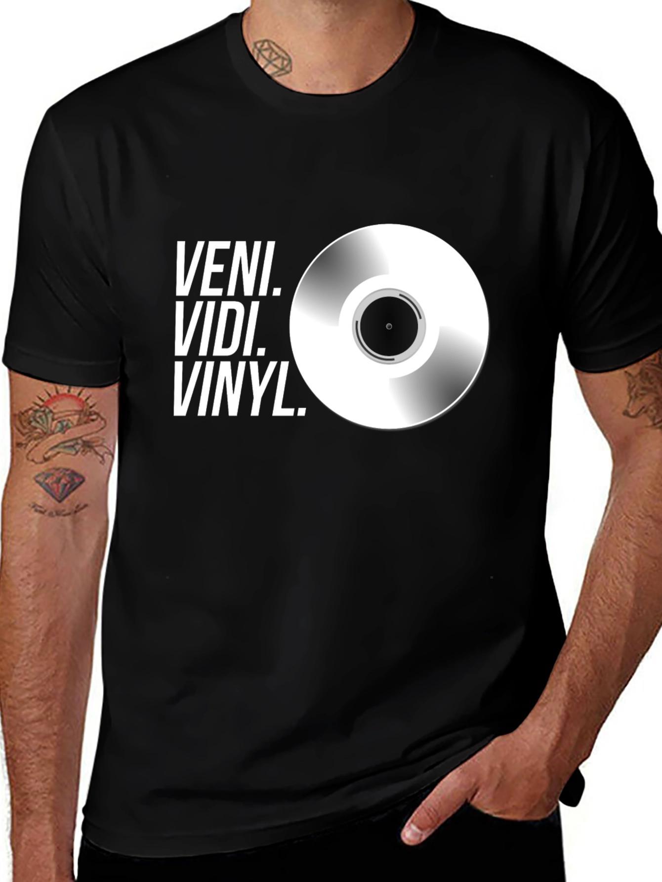 Veni Vidi Vinyl T-Shirt - Music Lover Tee