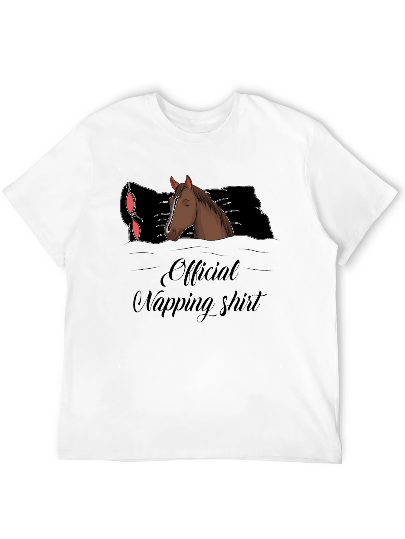 Official Napping Shirt Horse Graphic Tee