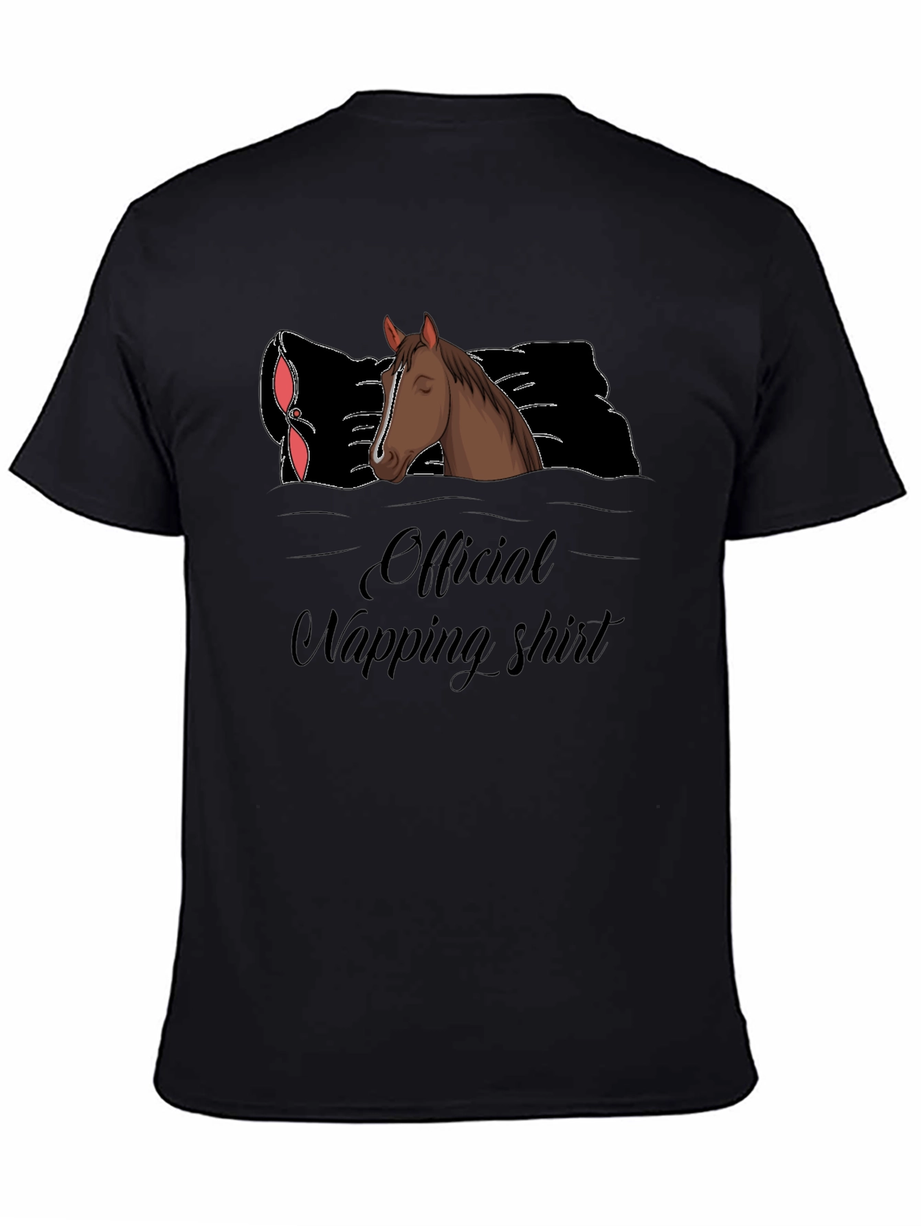 Official Napping Shirt Horse Graphic Tee