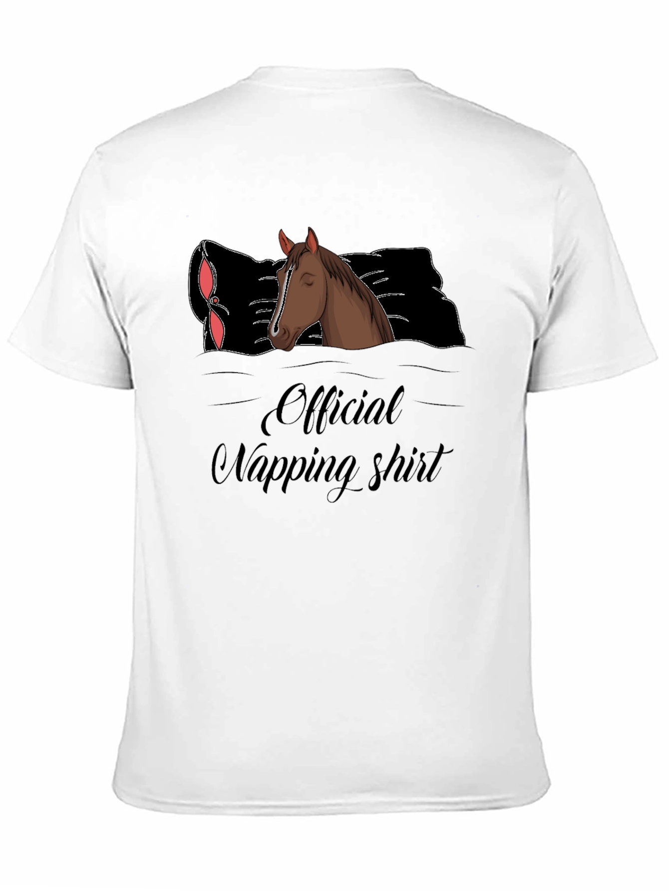 Official Napping Shirt Horse Graphic Tee
