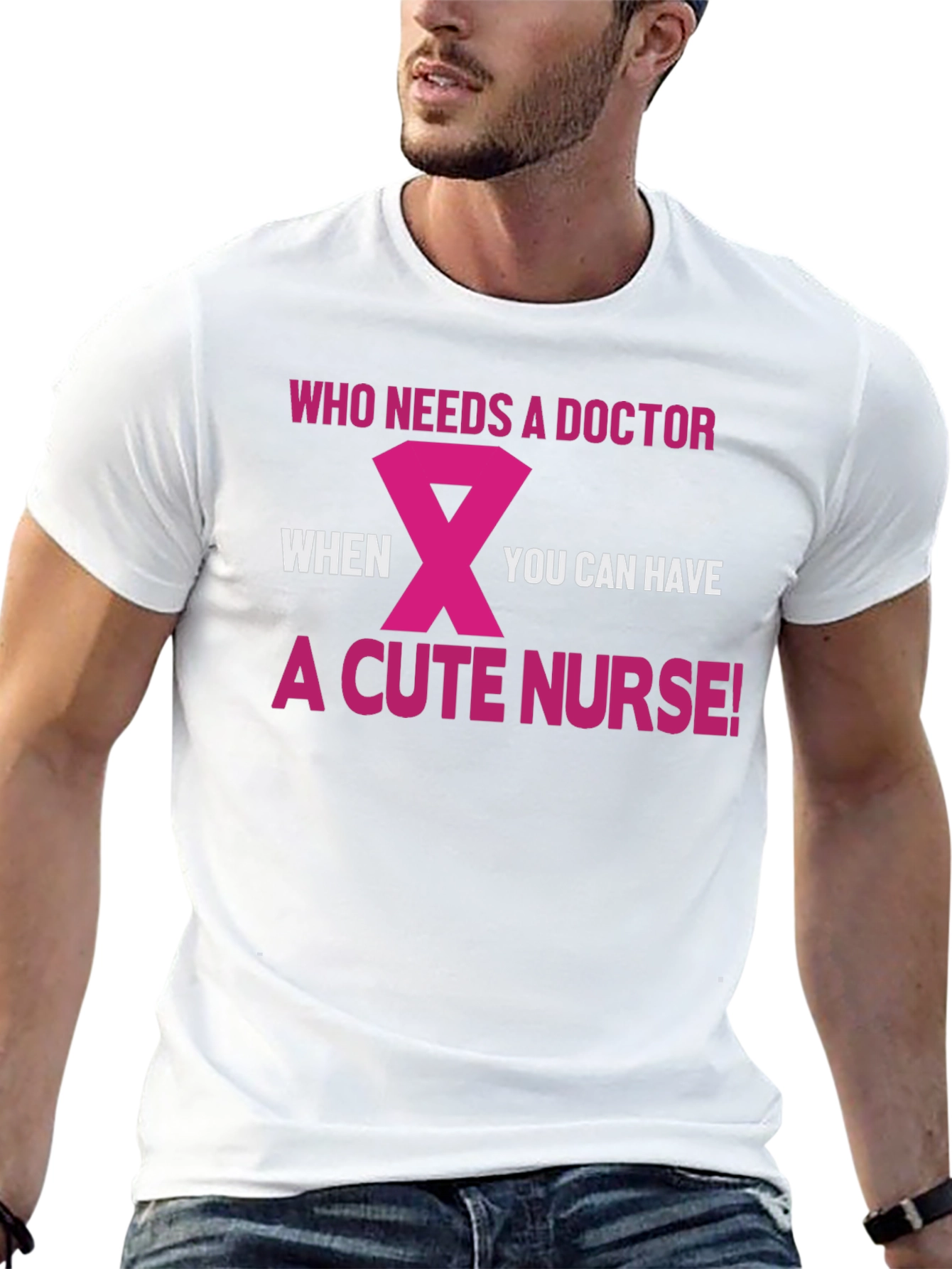 Cute Nurse Graphic T-Shirt Funny Medical Tee
