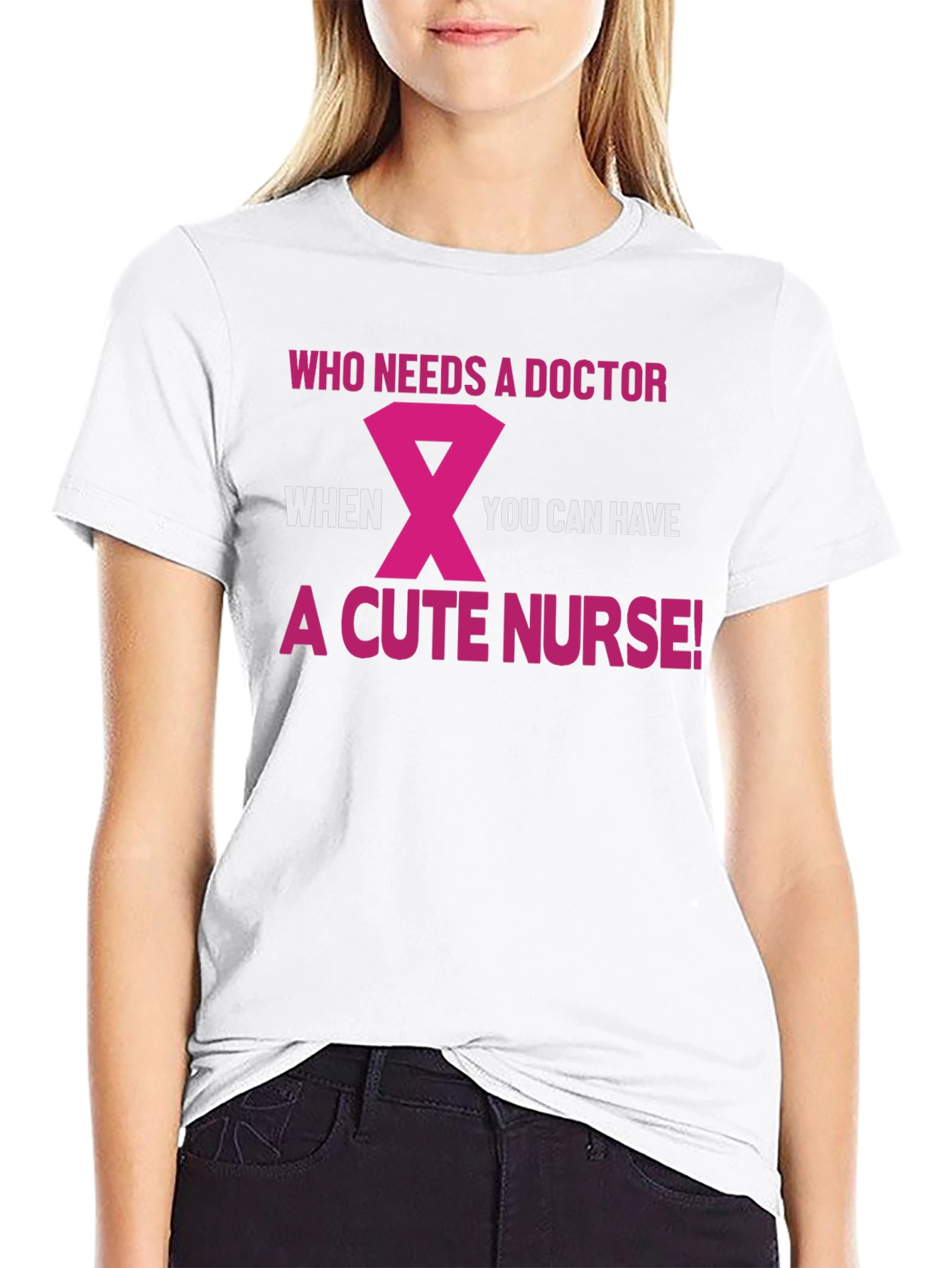 Cute Nurse Graphic T-Shirt Funny Medical Tee