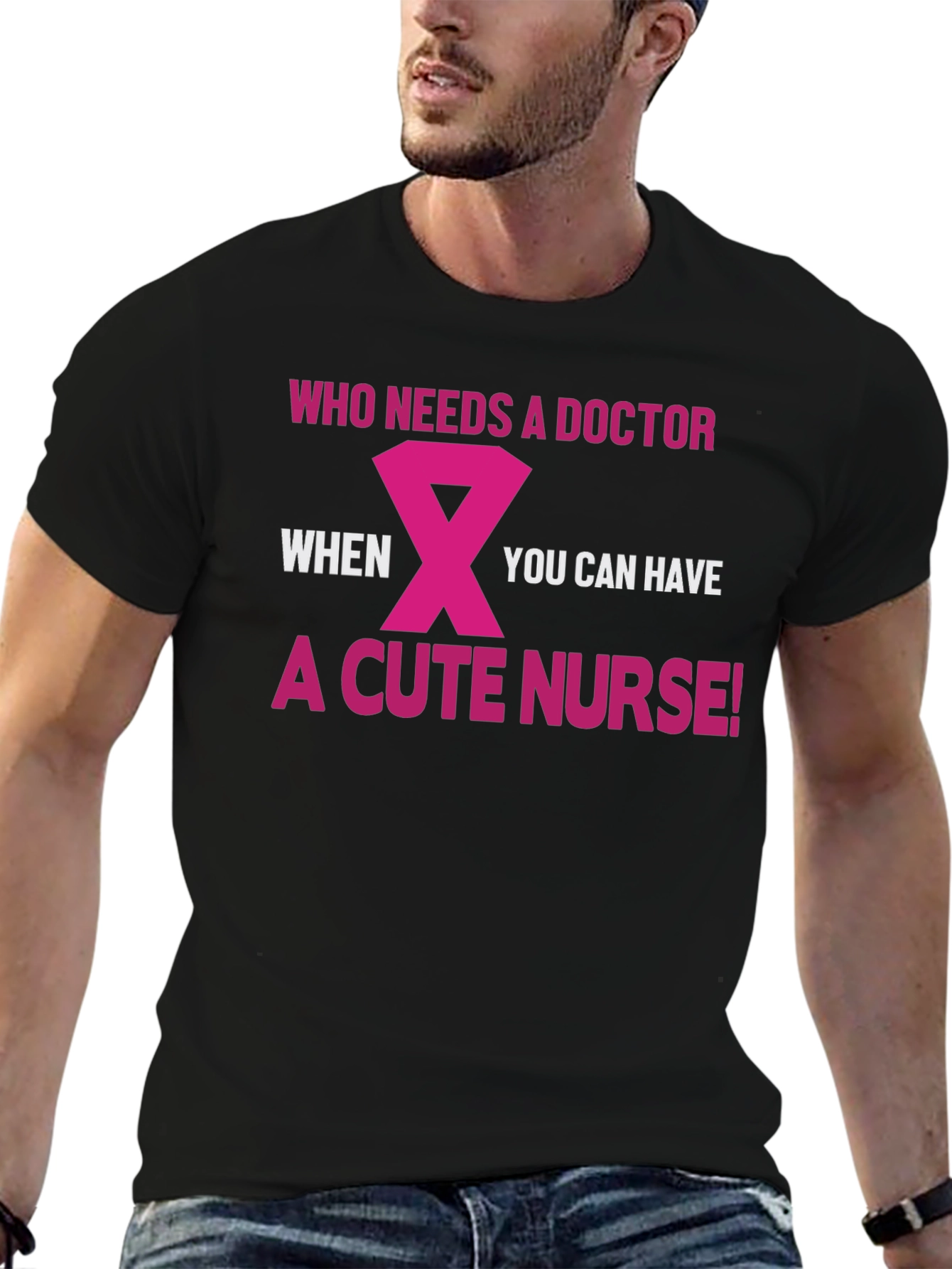 Cute Nurse Graphic T-Shirt Funny Medical Tee