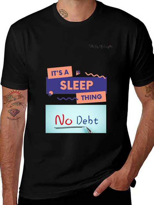 Its A Sleep Thing Graphic Black T-Shirt