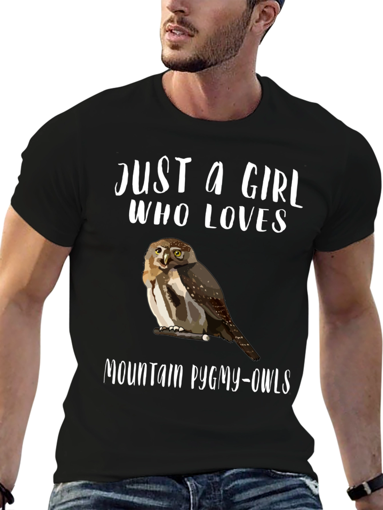 Just a Girl Who Loves Mountain Pygmy-Owls T-Shirt
