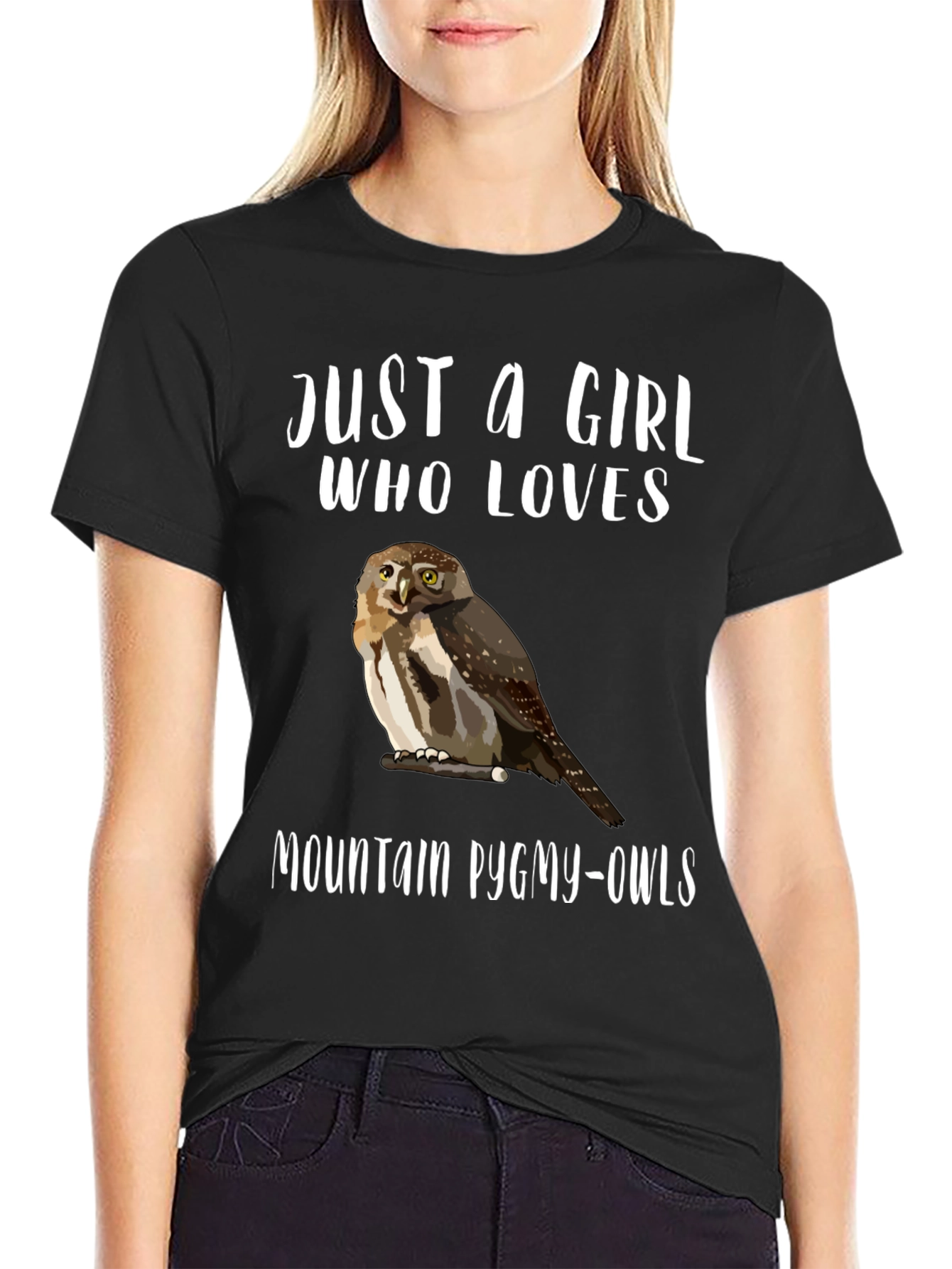 Just a Girl Who Loves Mountain Pygmy-Owls T-Shirt