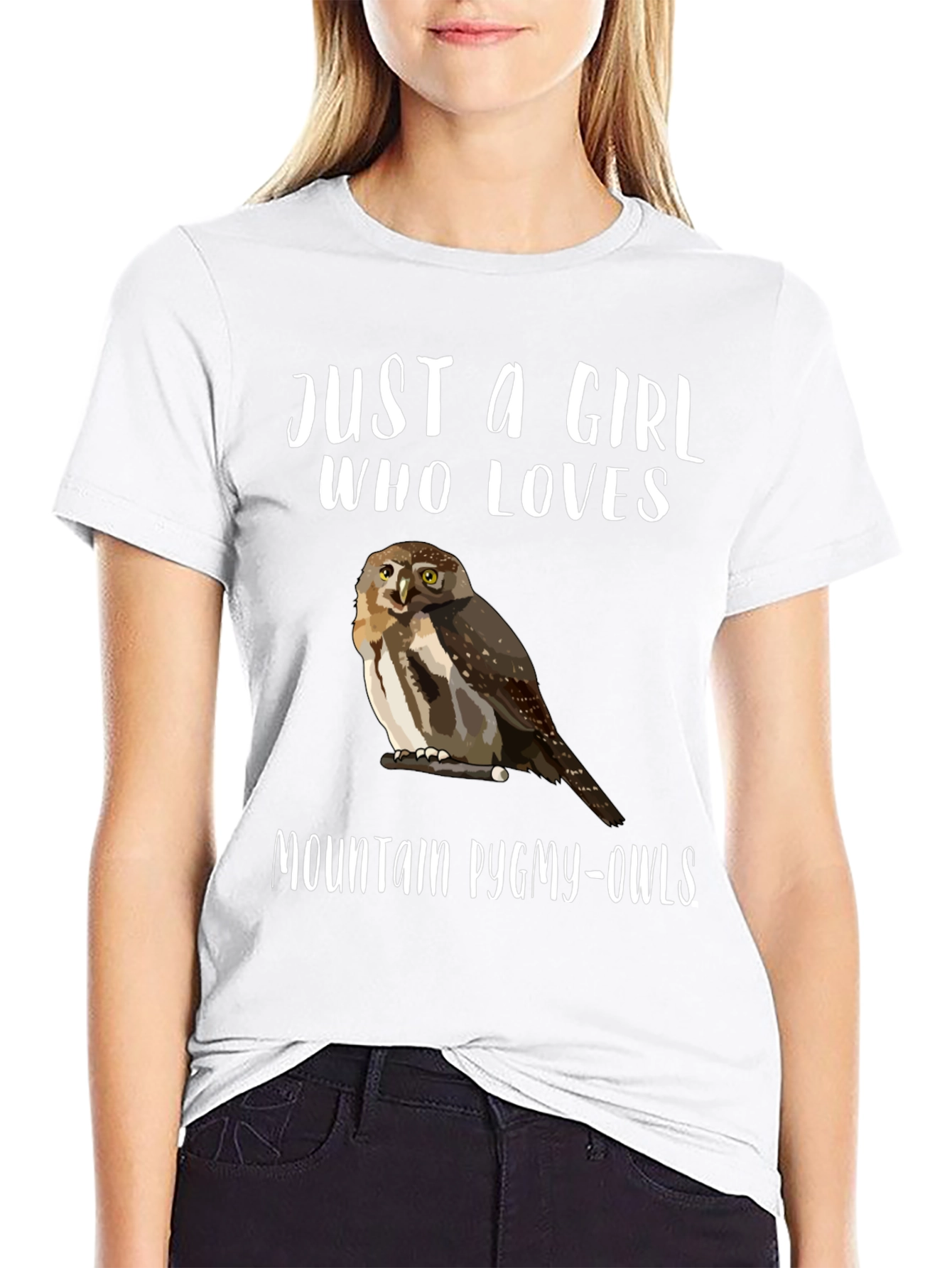 Just a Girl Who Loves Mountain Pygmy-Owls T-Shirt