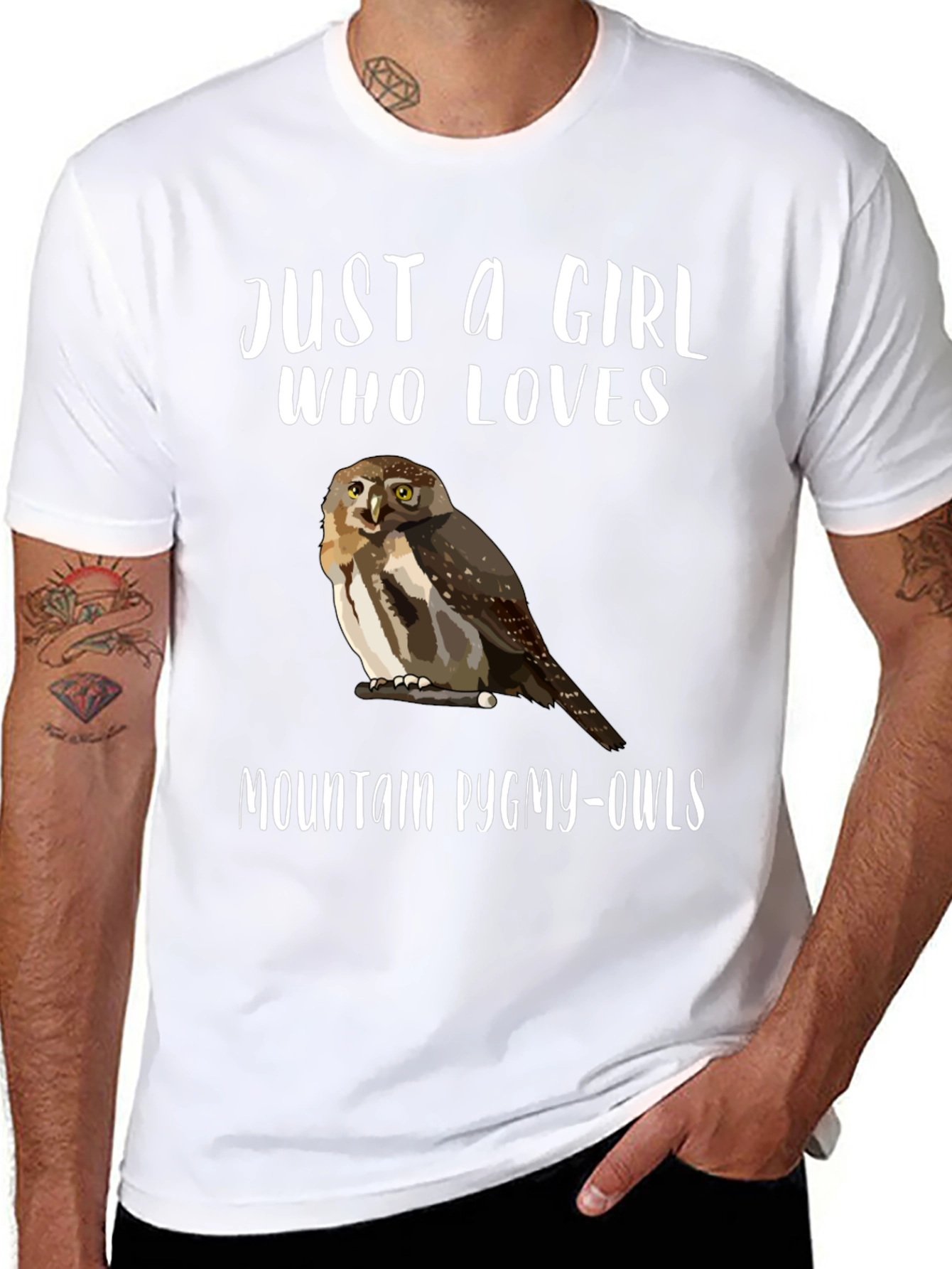 Just a Girl Who Loves Mountain Pygmy-Owls T-Shirt
