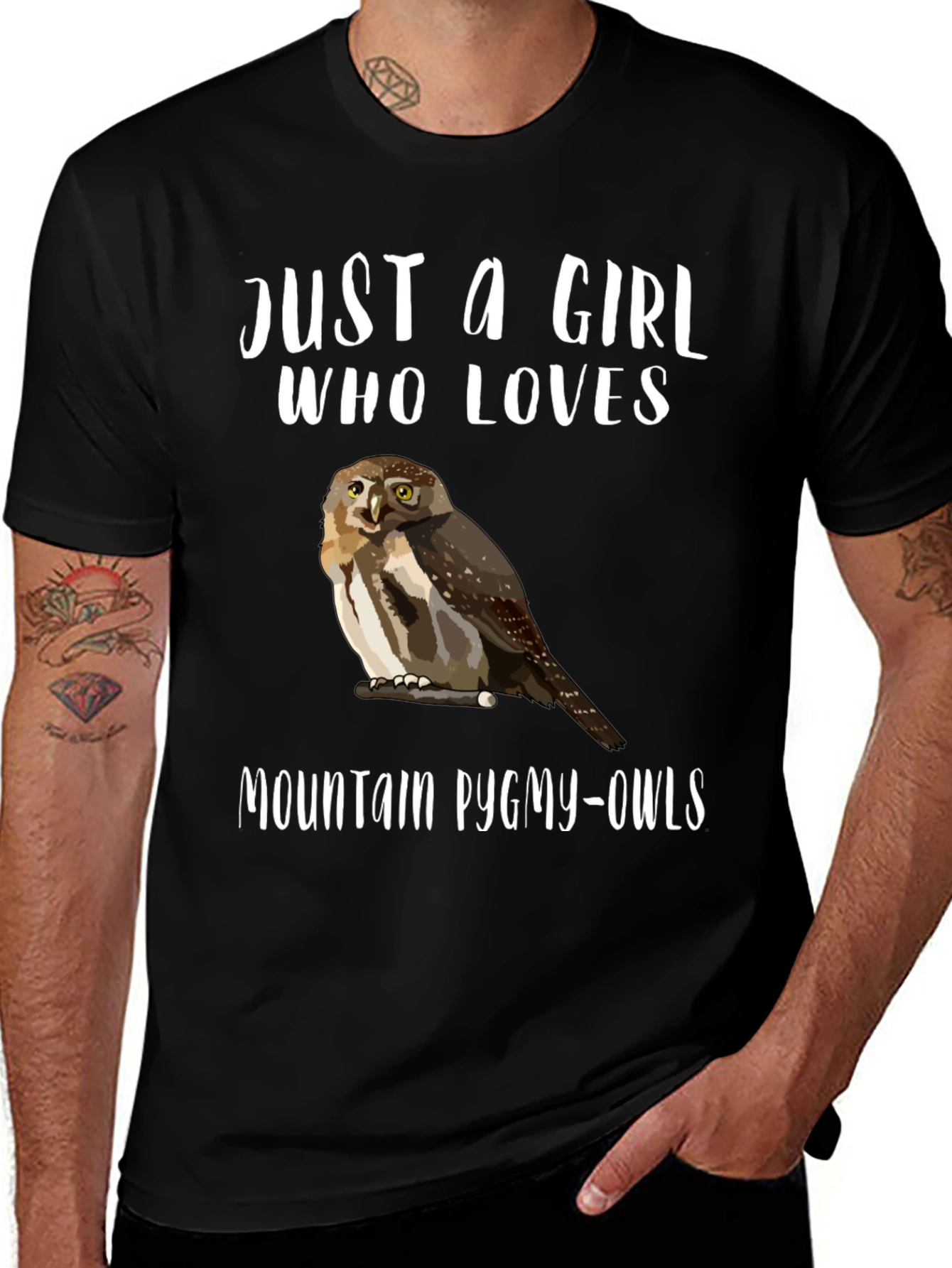 Just a Girl Who Loves Mountain Pygmy-Owls T-Shirt
