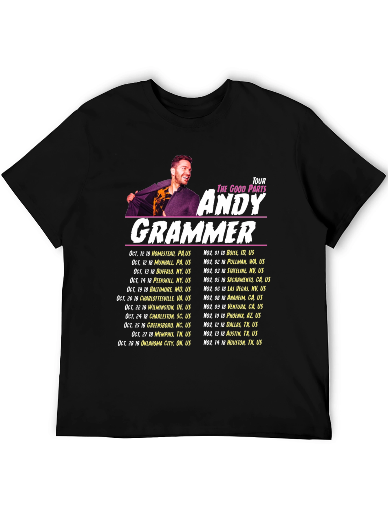 Andy Grammer Tour T-Shirt - The Good Parts
