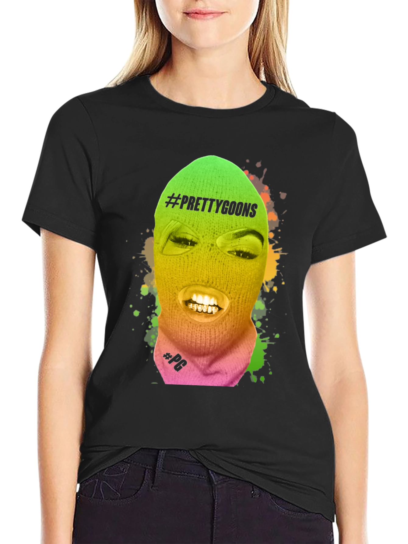 Pretty Goons Graphic T-Shirt - Black