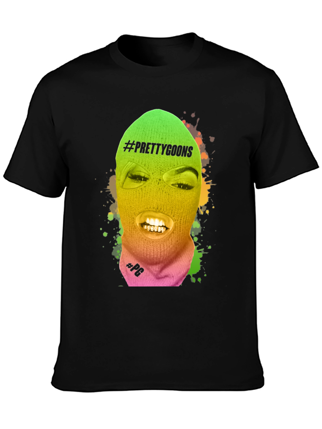 Pretty Goons Graphic T-Shirt - Black