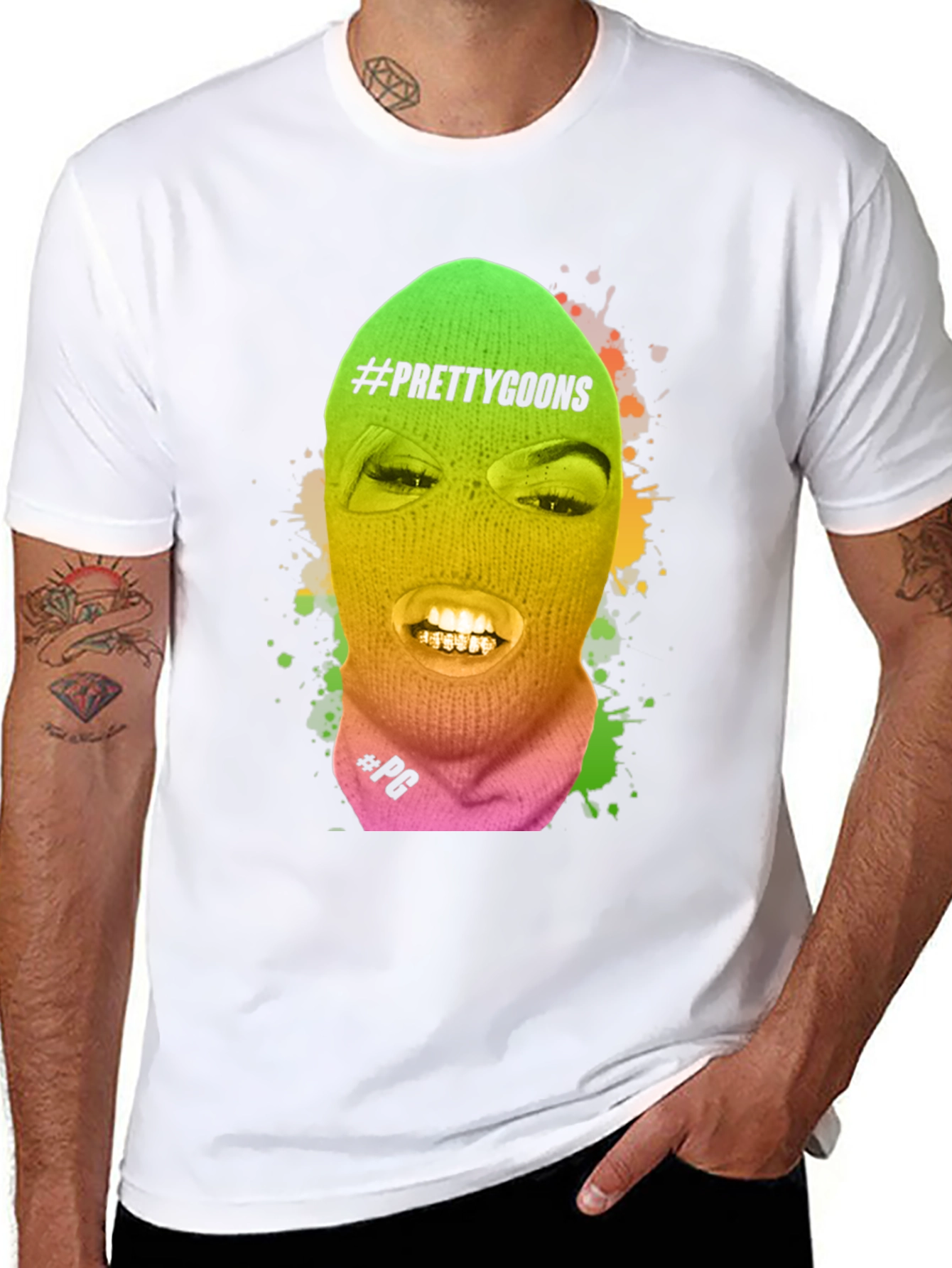 Pretty Goons Graphic T-Shirt - Black