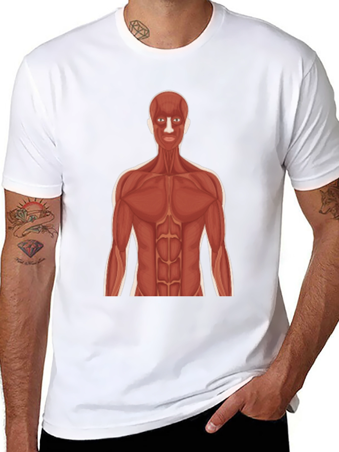 Anatomy Muscle Body Graphic Tee