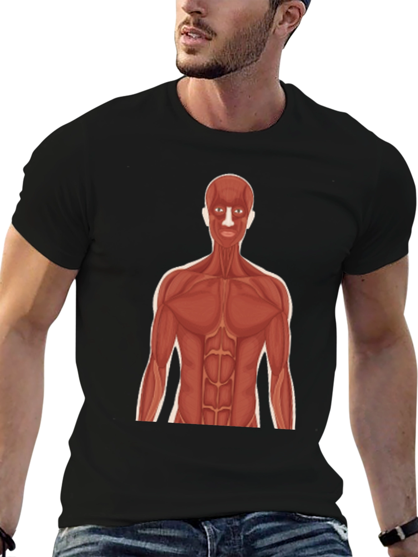 Anatomy Muscle Body Graphic Tee
