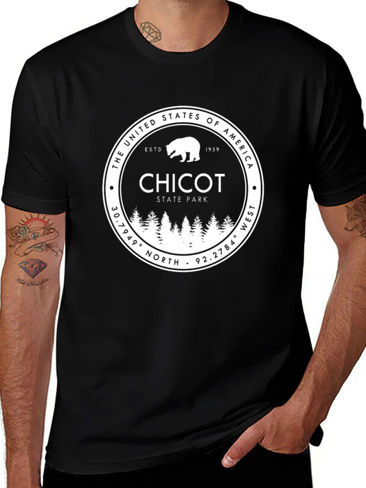 Chicot State Park Black Graphic T-Shirt