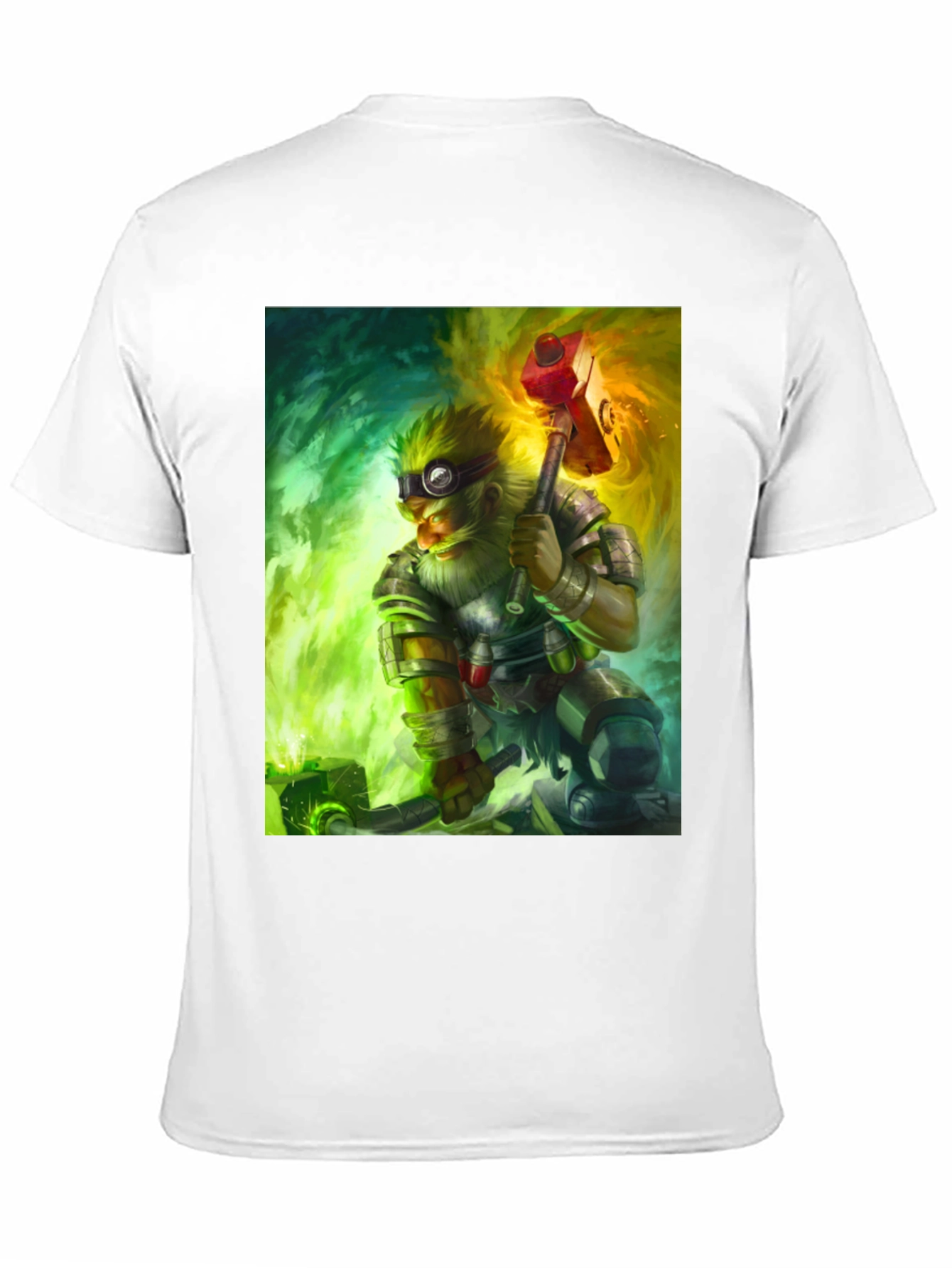 Dwarven Artificer Graphic Tee - Fantasy Gamer Shirt