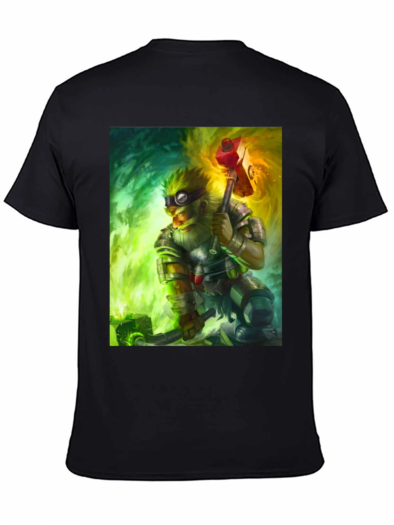Dwarven Artificer Graphic Tee - Fantasy Gamer Shirt