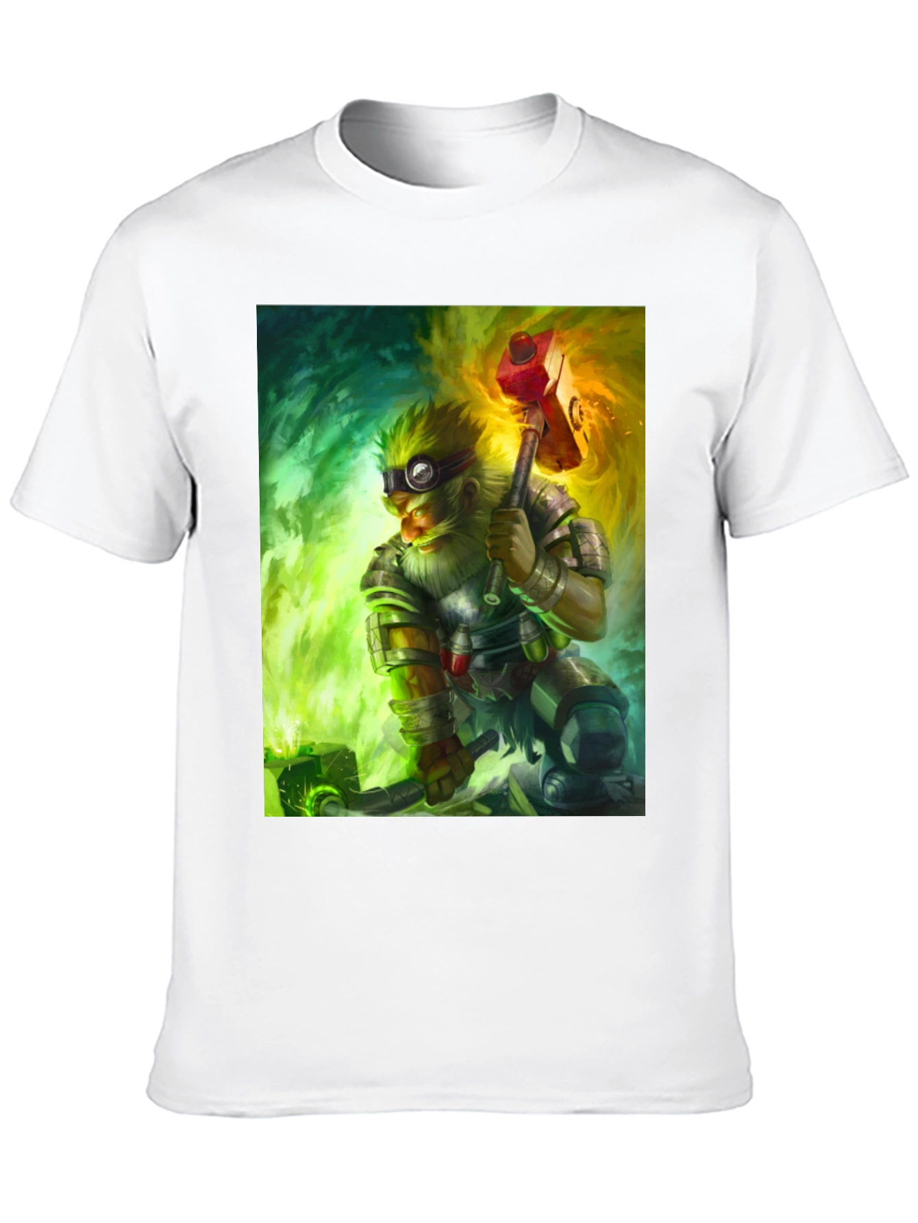Dwarven Artificer Graphic Tee - Fantasy Gamer Shirt