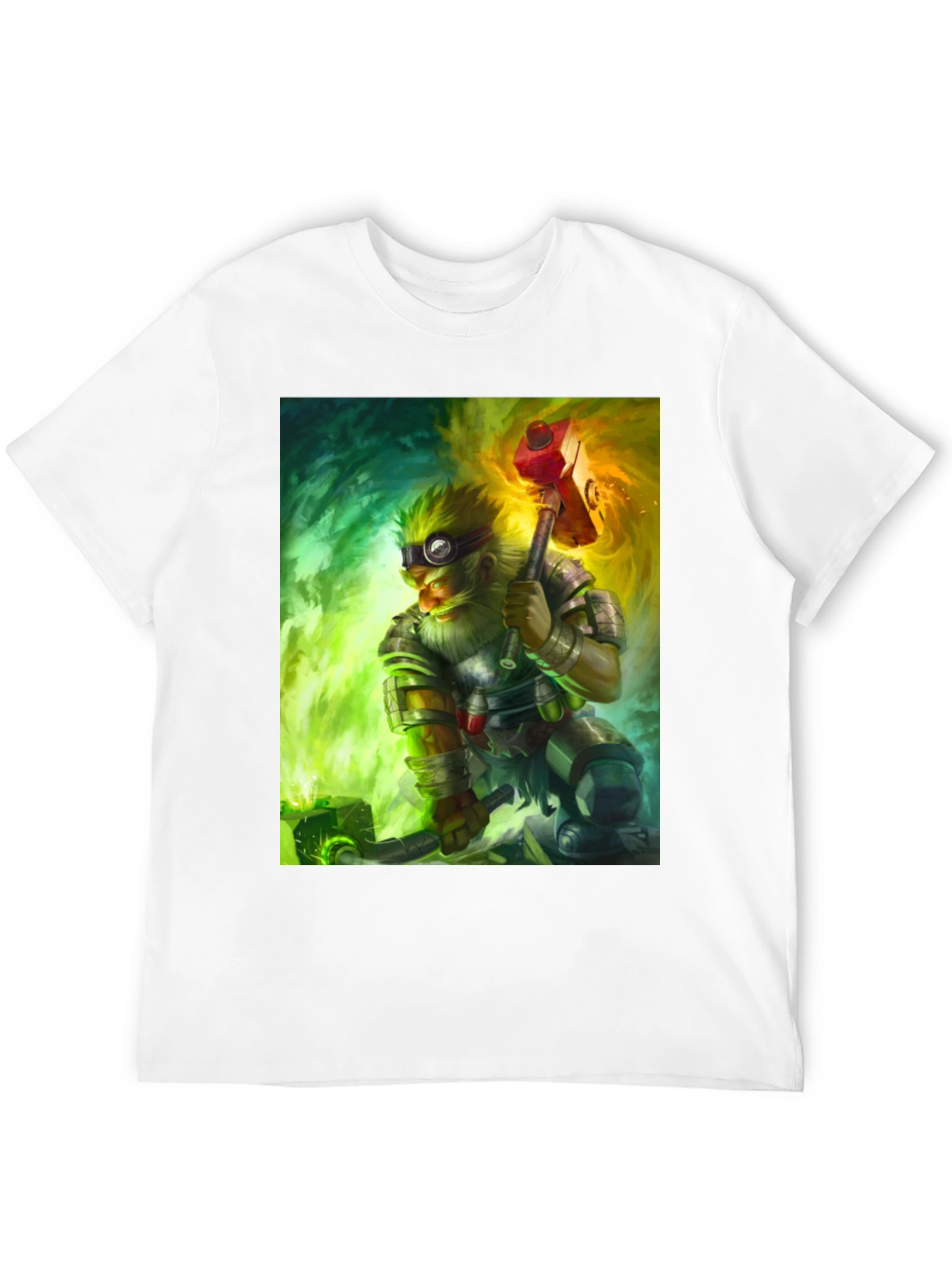 Dwarven Artificer Graphic Tee - Fantasy Gamer Shirt
