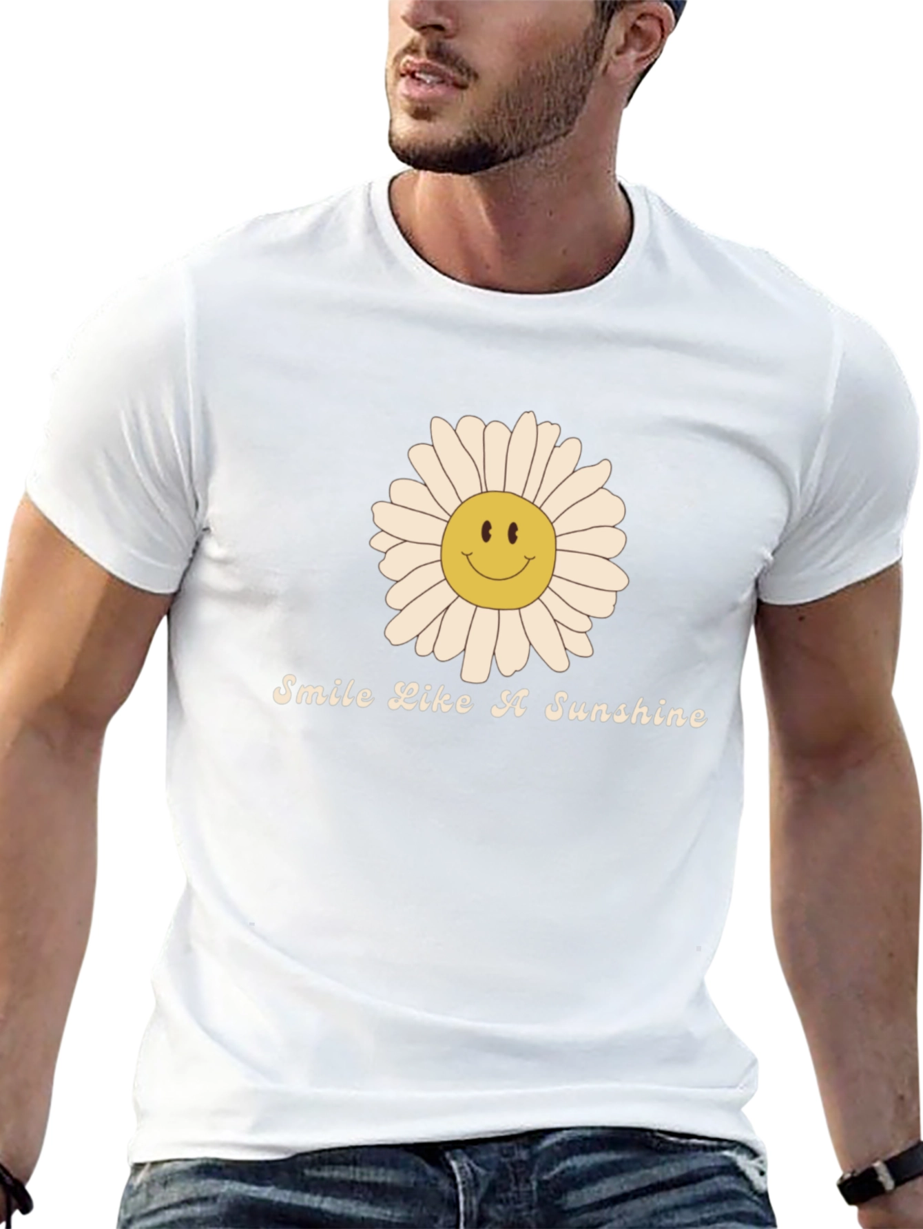 Smile Like A Sunshine Black T-Shirt
