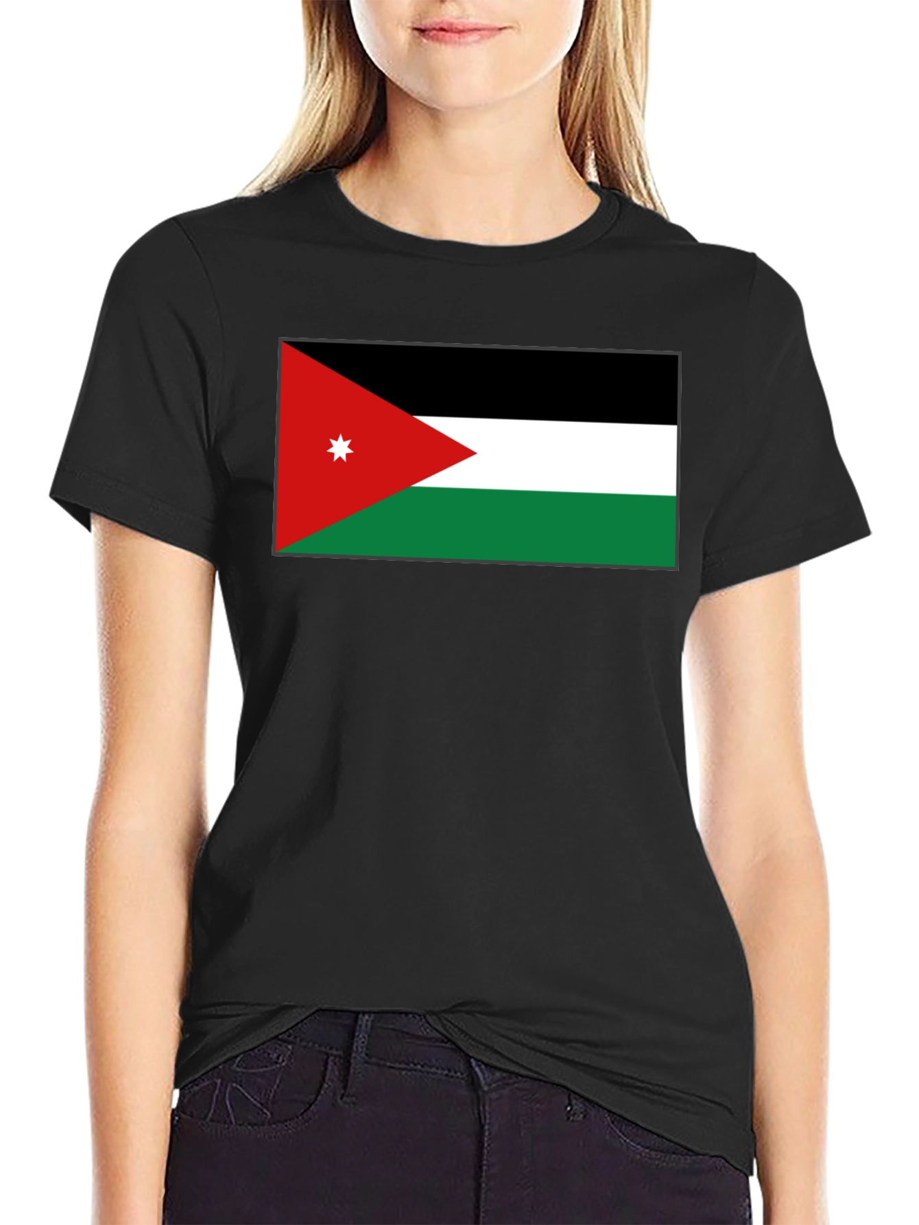 Jordan Flag Graphic Tee - Black Casual T-Shirt