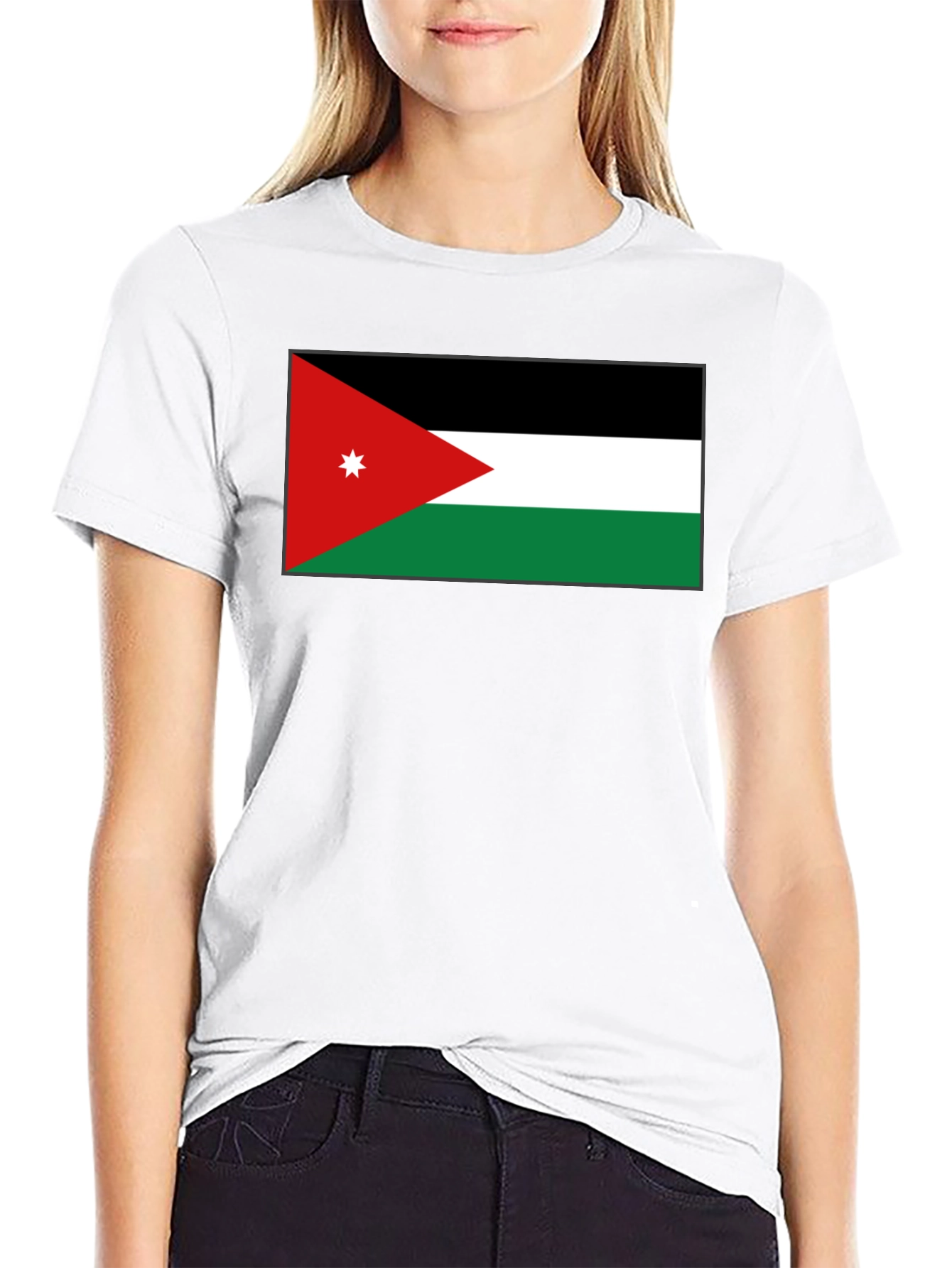 Jordan Flag Graphic Tee - Black Casual T-Shirt