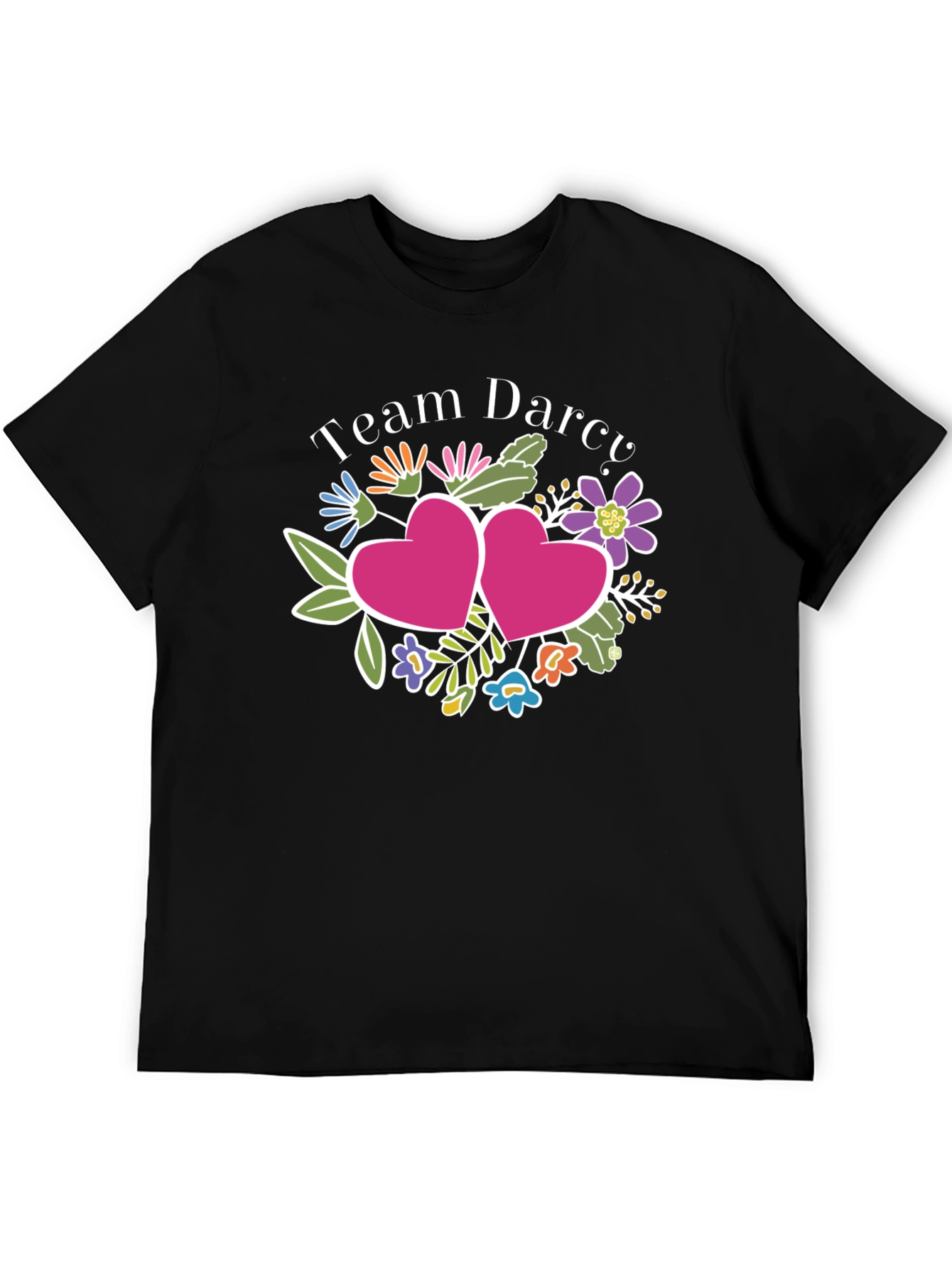 Team Darcy Floral Heart Graphic Tee