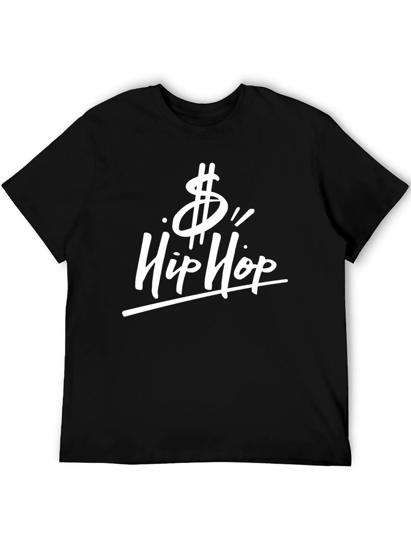 Hip Hop Dollar Sign Black T-Shirt
