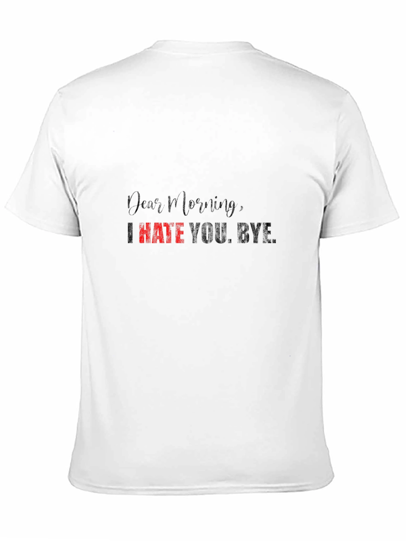 Dear Morning Graphic Tee - Black Unisex Shirt