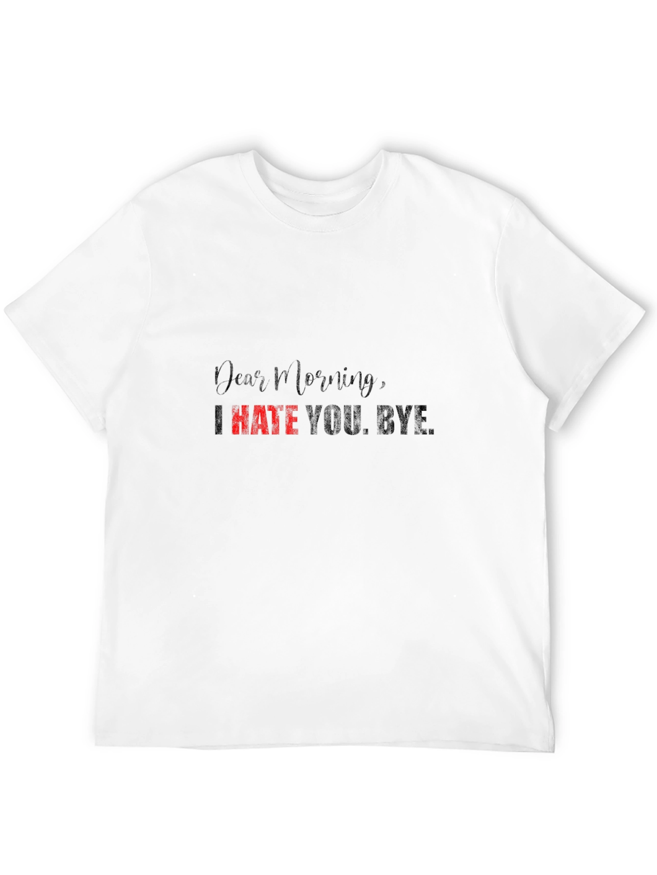 Dear Morning Graphic Tee - Black Unisex Shirt