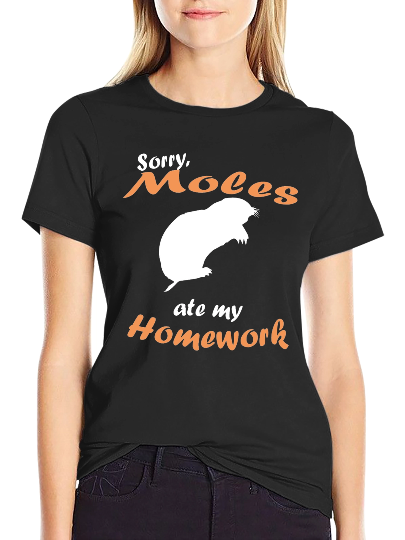 Moles Ate My Homework Funny T-Shirt