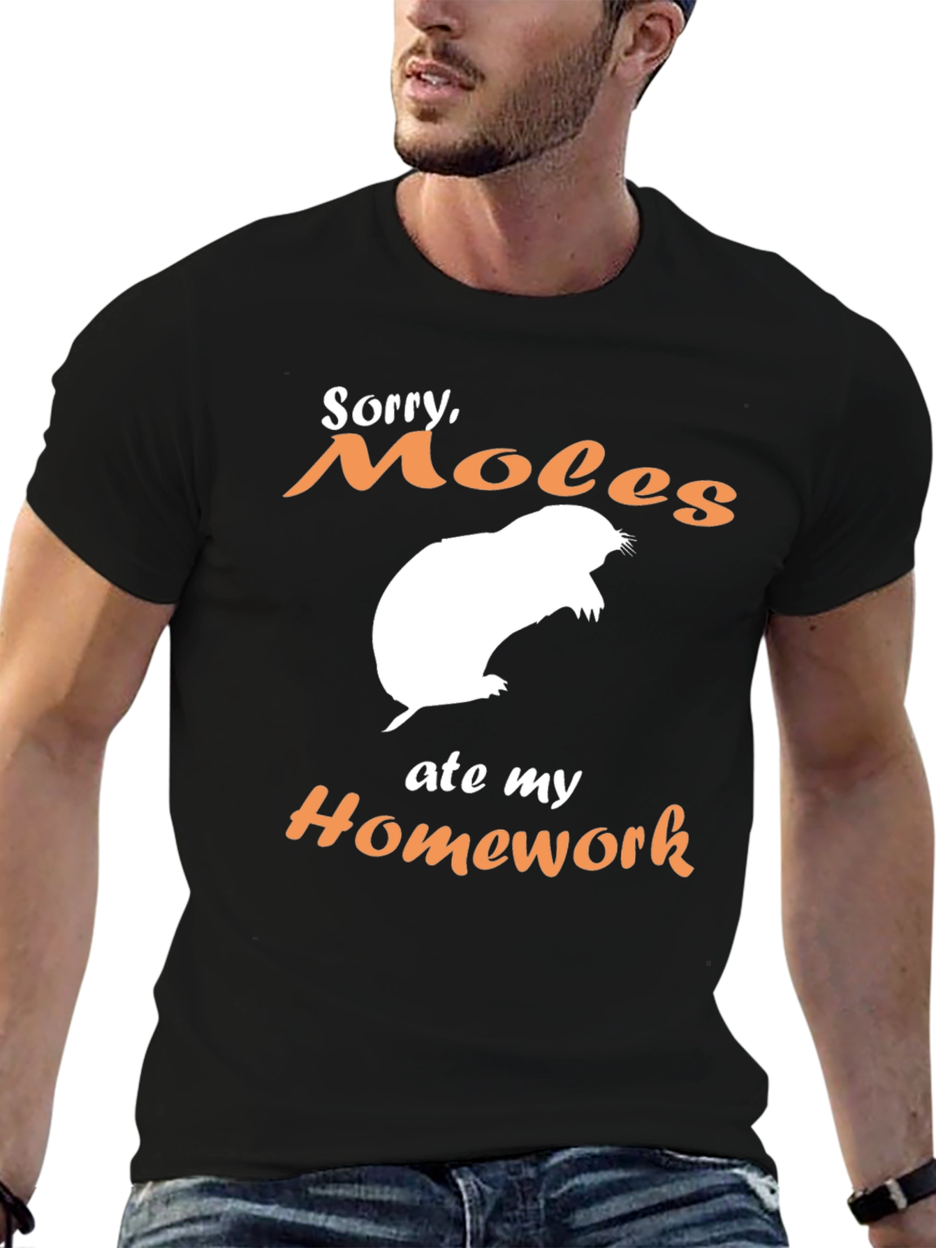 Moles Ate My Homework Funny T-Shirt